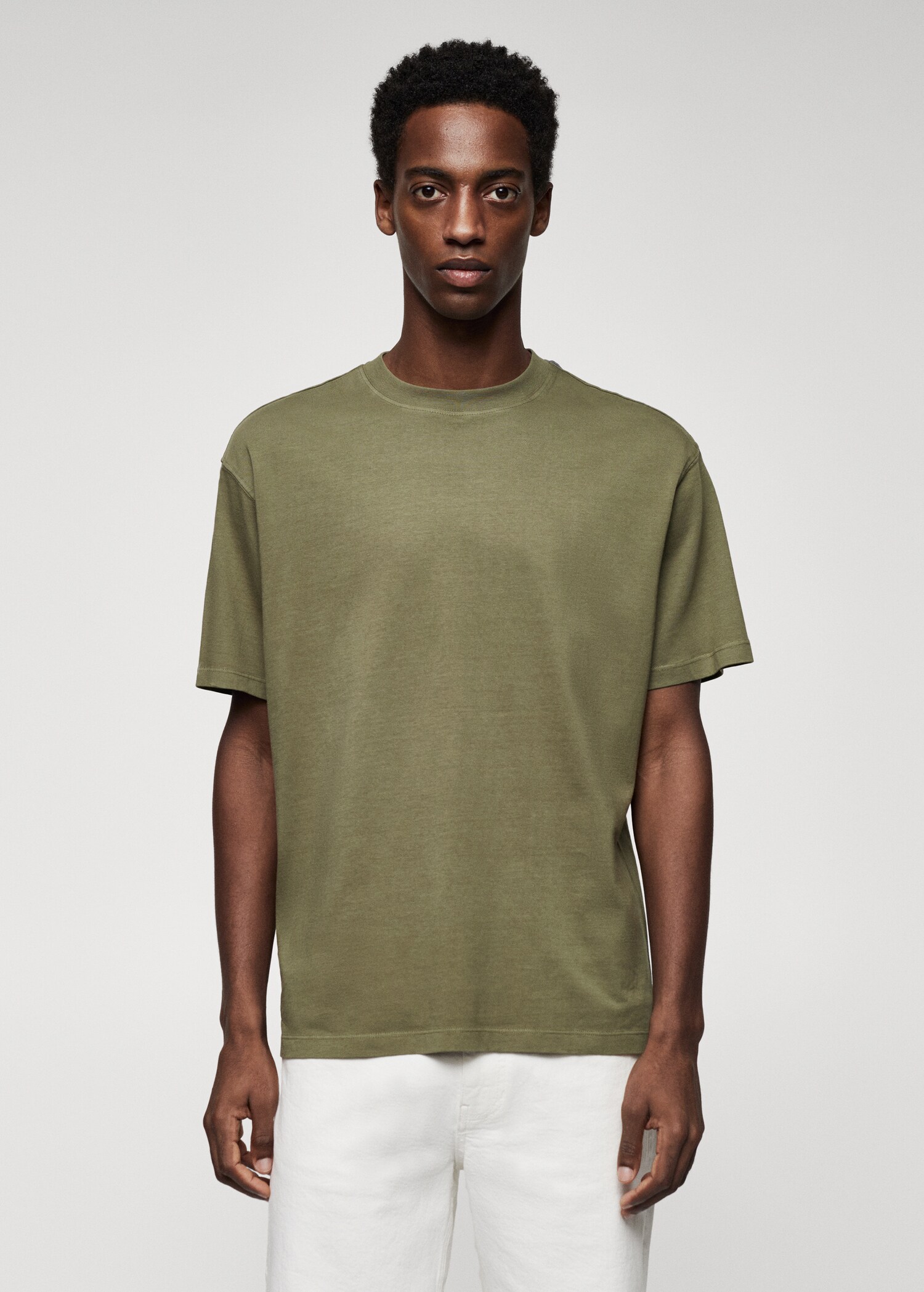 100% cotton relaxed-fit t-shirt - Medium plane