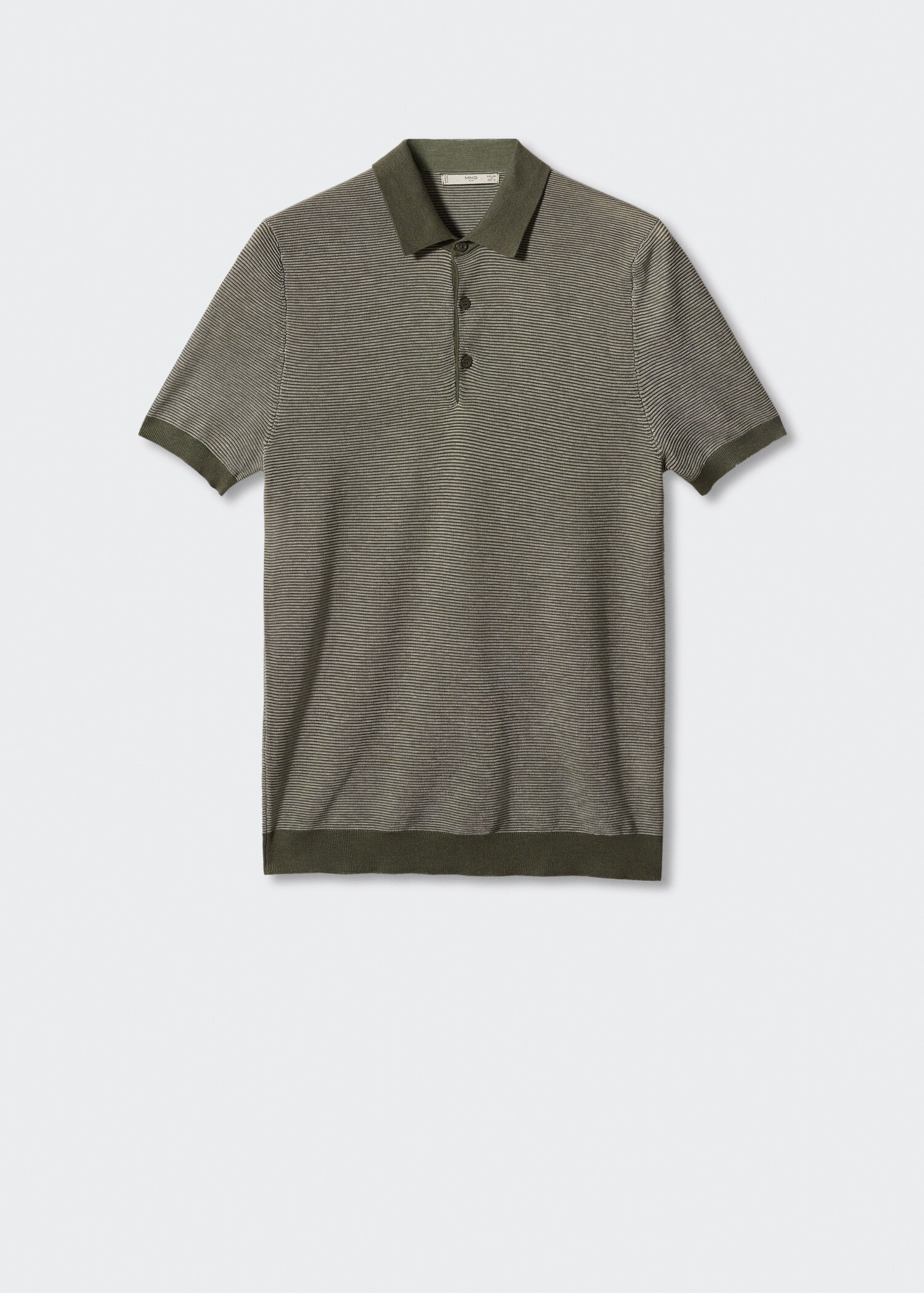 Patterned cotton polo shirt - Article without model