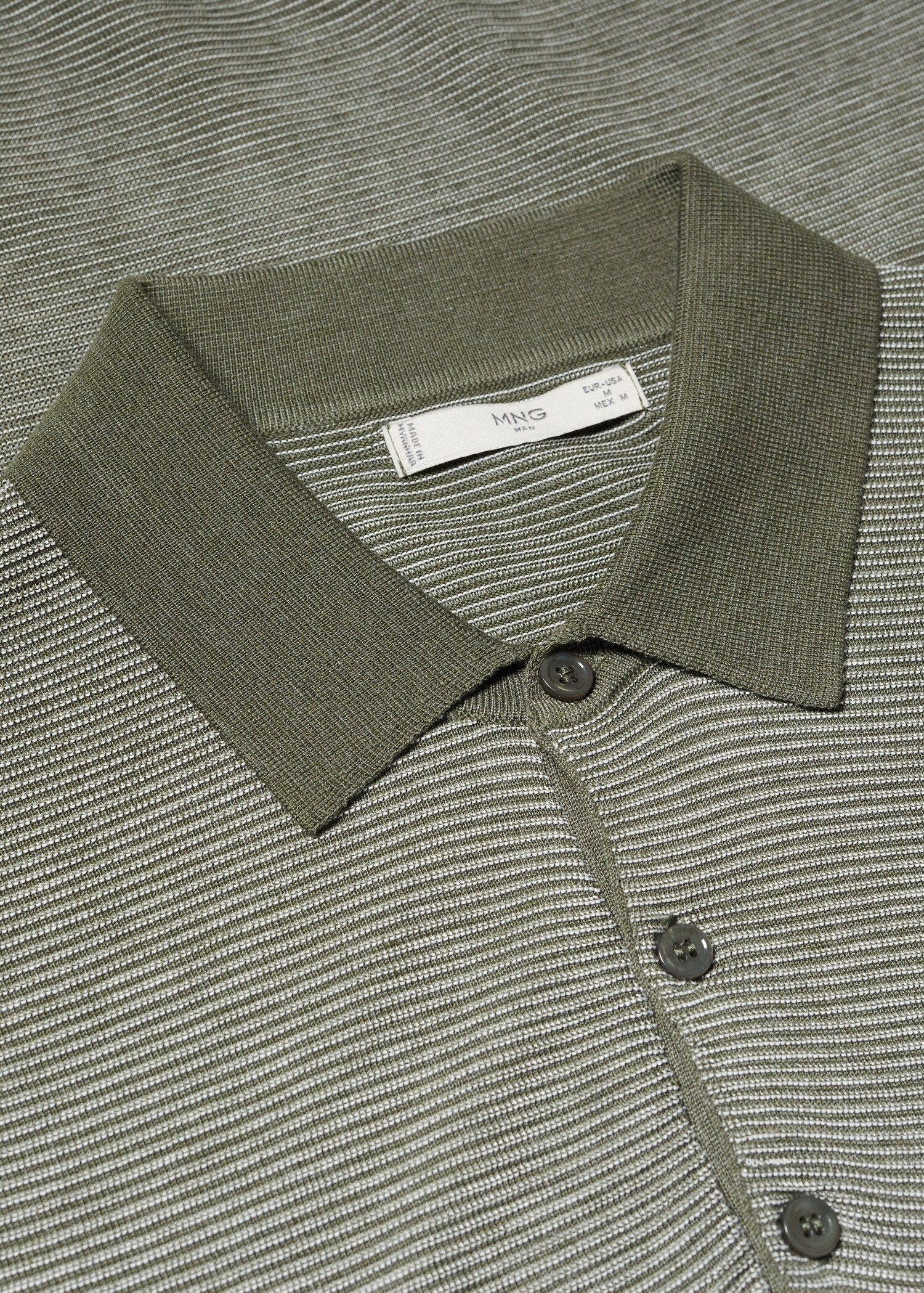 Patterned cotton polo shirt - Details of the article 8