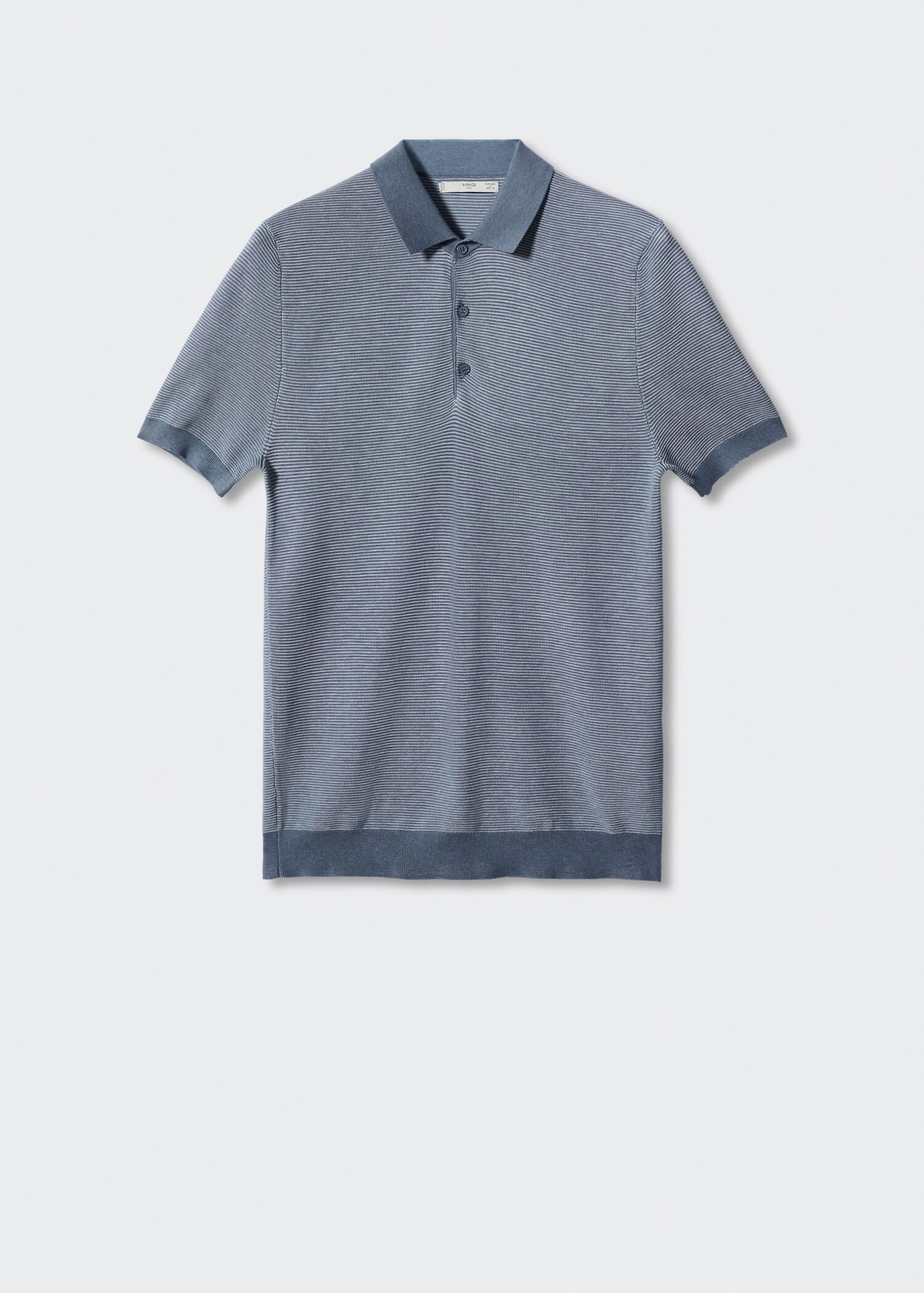 Patterned cotton polo shirt - Article without model