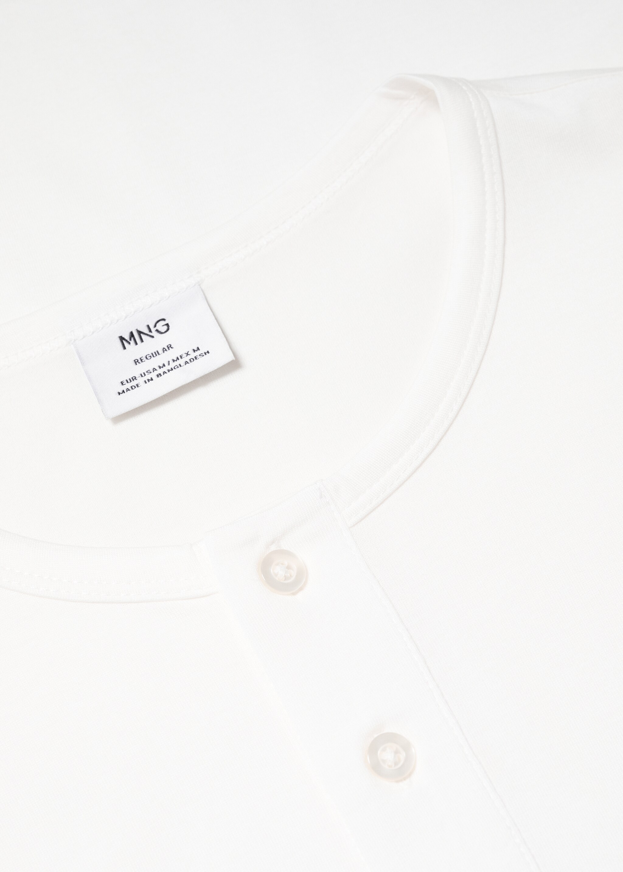 Henley cotton T-shirt - Details of the article 8
