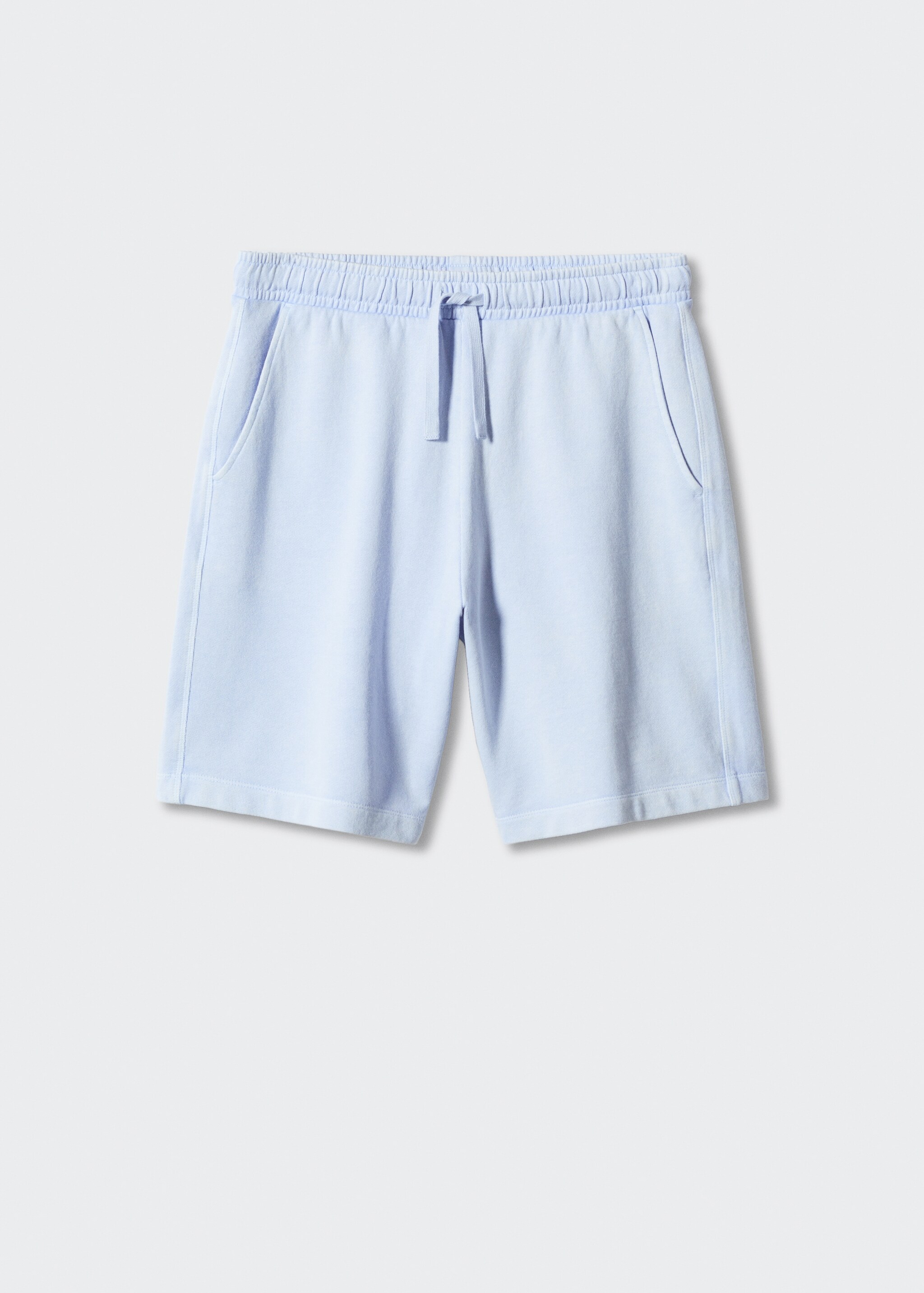 Dyed cotton jogging shorts - Article without model