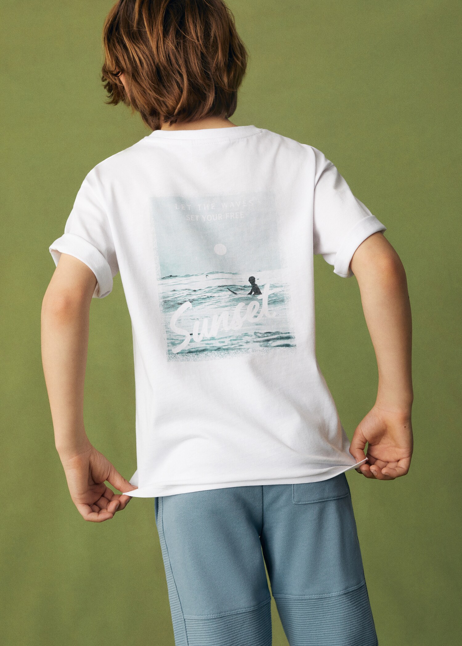 Camiseta estampada algodón - Reverso del artículo