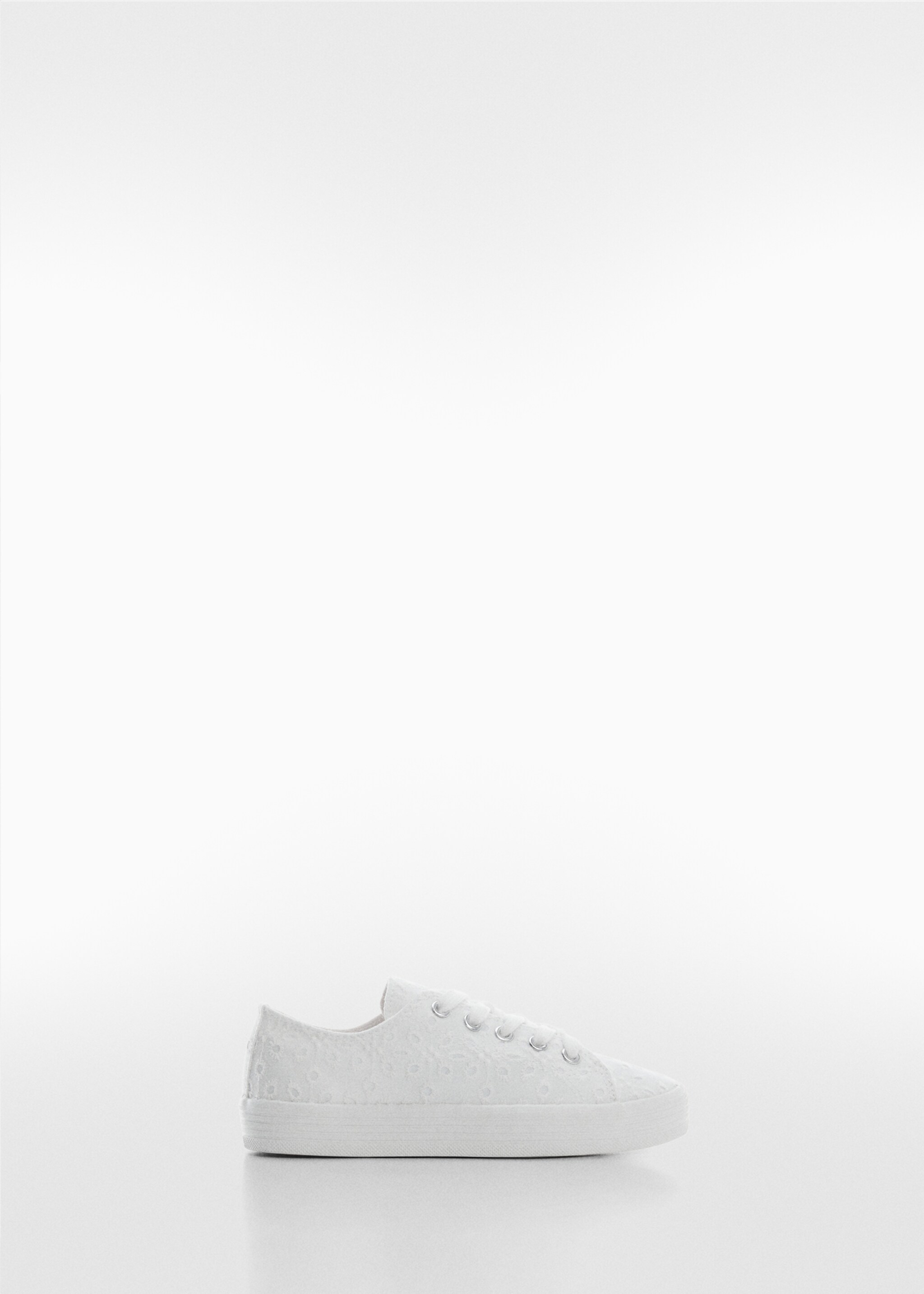 Textured lace-up trainers - Article without model