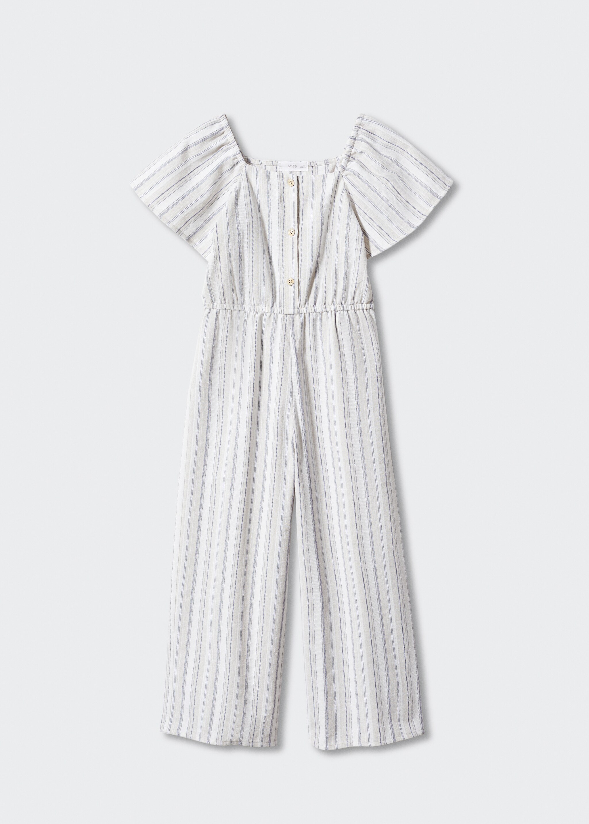 Striped cotton jumpsuit - Article without model