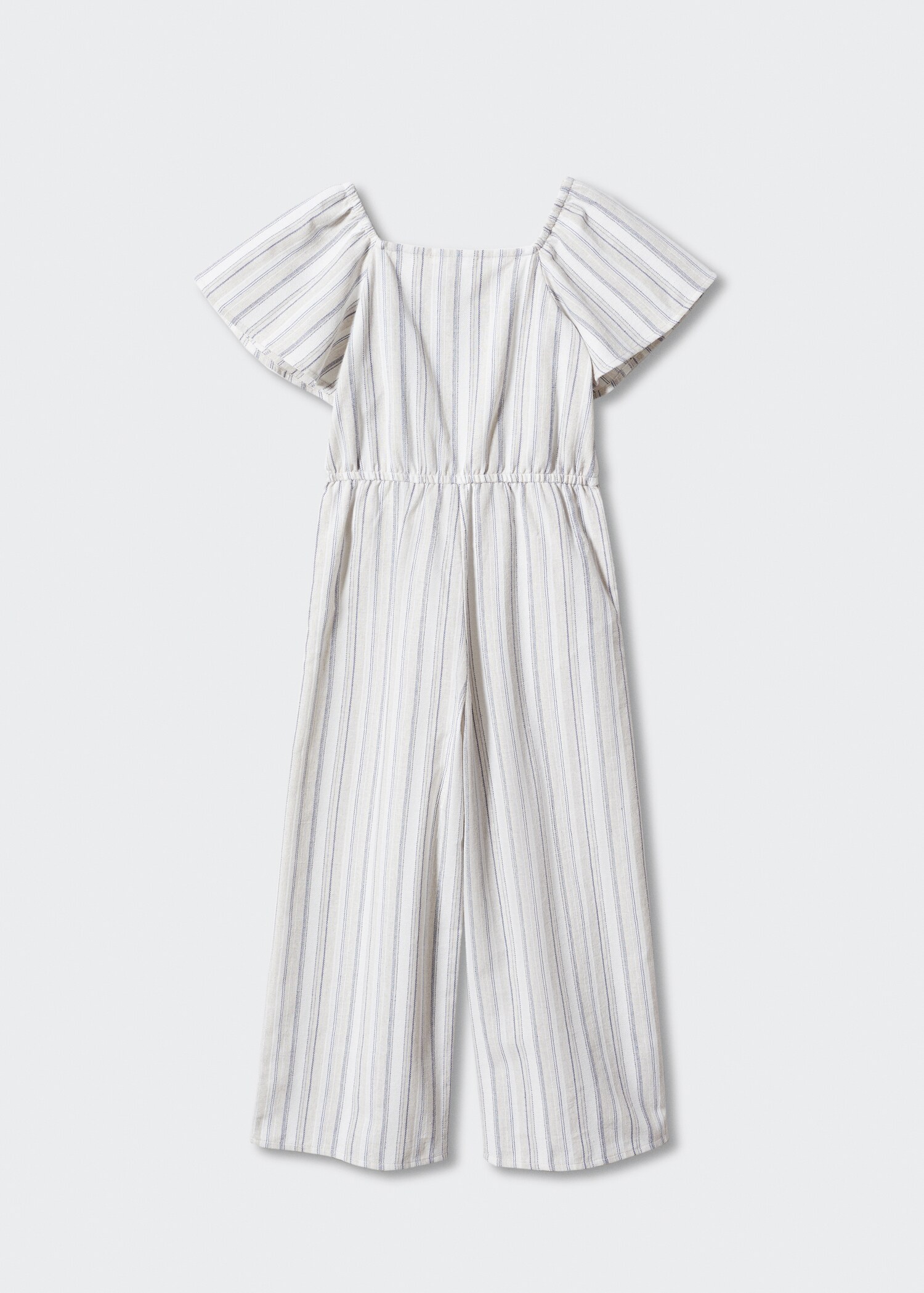 Striped cotton jumpsuit - Reverse of the article