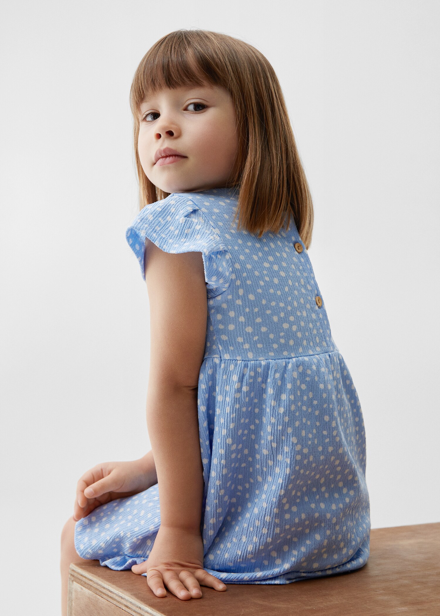 Polka-dot print dress - Reverse of the article