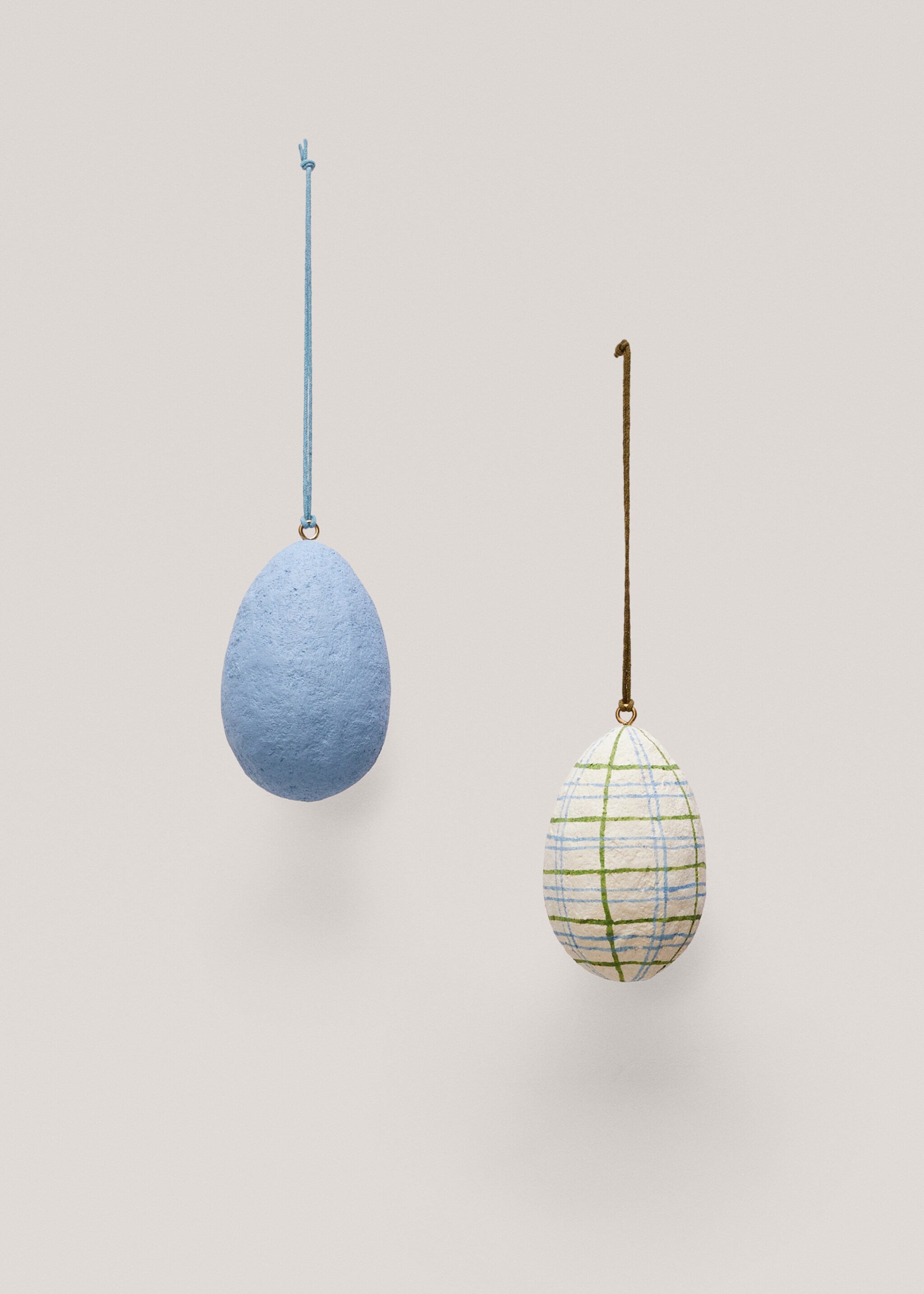 Hanging easter eggs (Pack of 2) - Article without model, Sky Blue. Ref: 47066307-00.