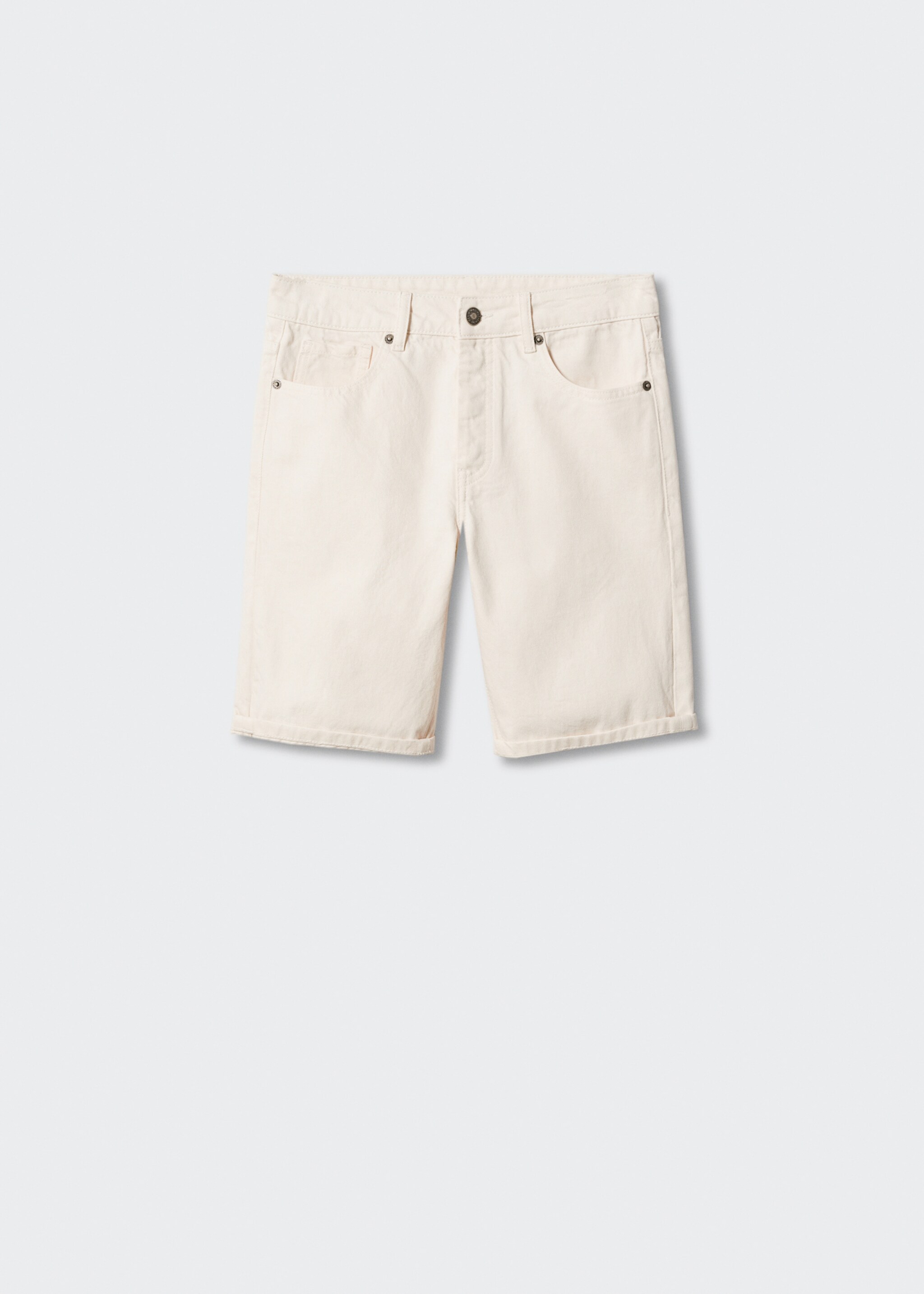 Cotton denim shorts - Article without model, Off White. Ref: 47066311-00.