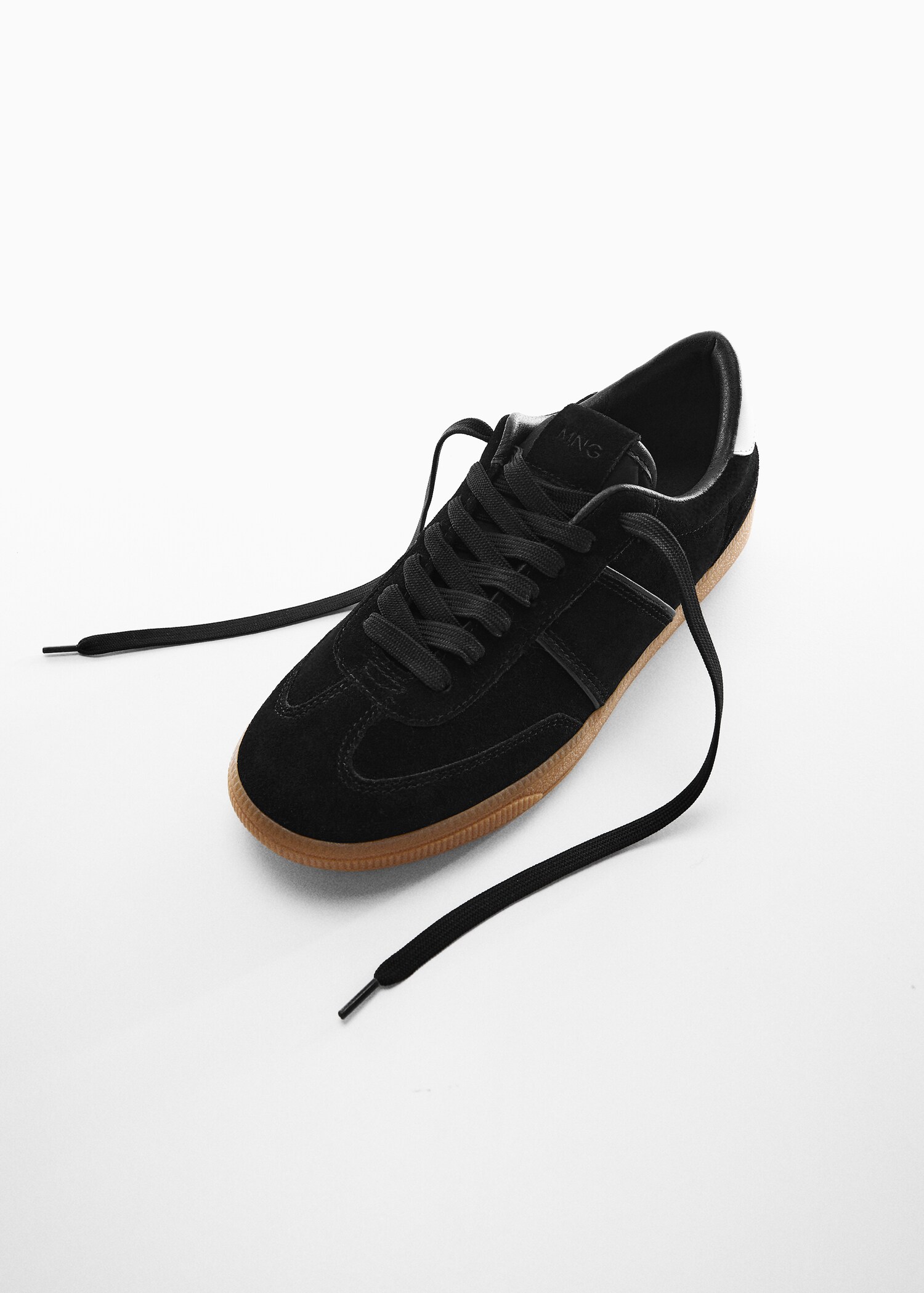 Buty sportowe skórzane na kontrastowej podeszwie - Szczegóły artykułu 5