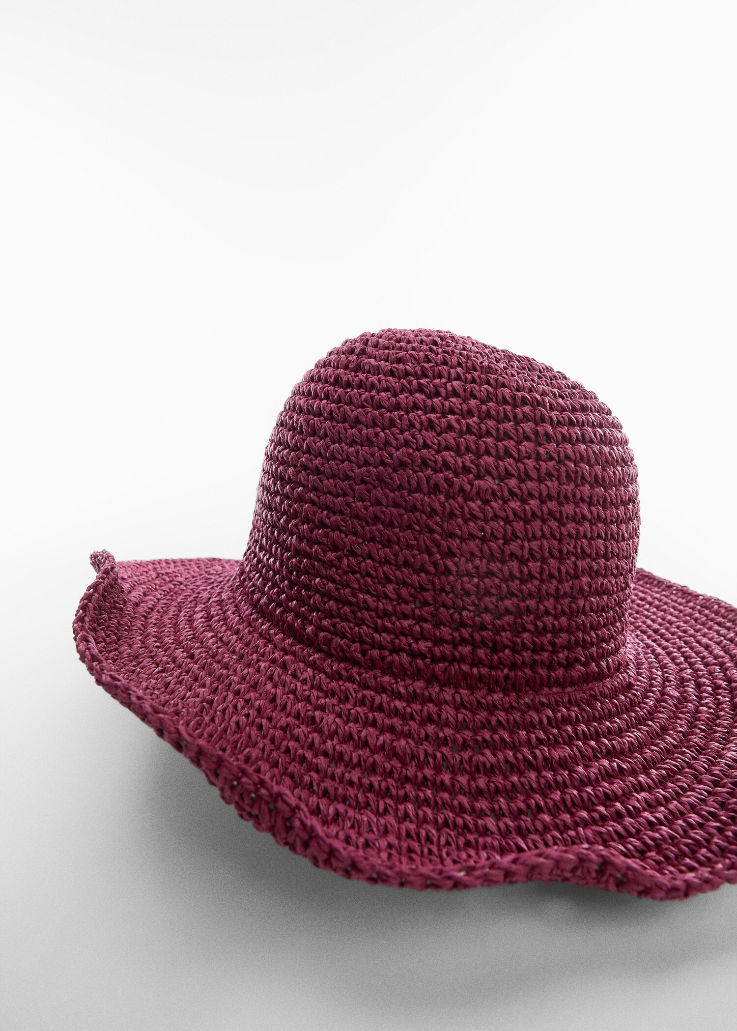 Chapeau fibre naturelle - Plan moyen