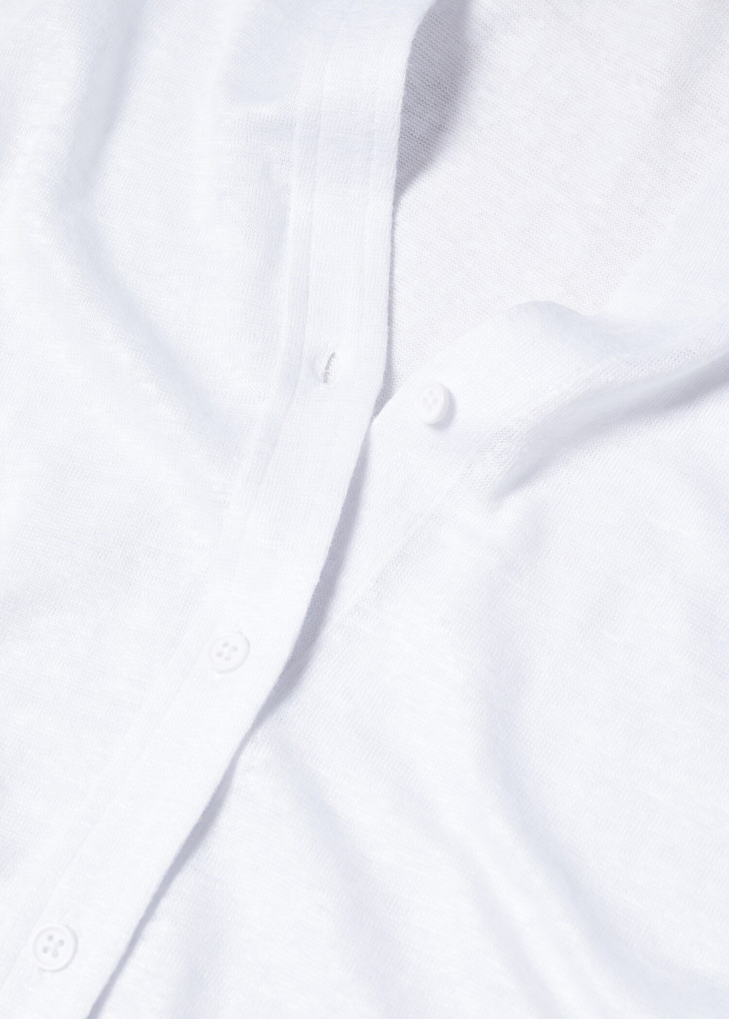 V-neck linen shirt - Details of the article 8