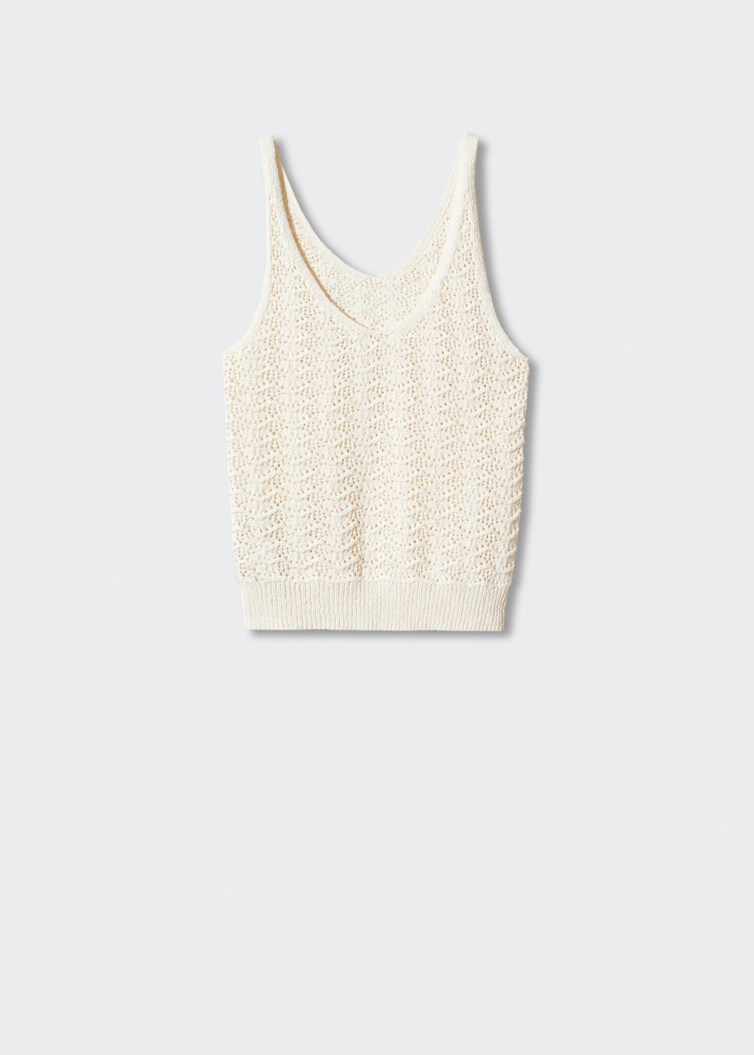 Openwork details knit top - Article without model