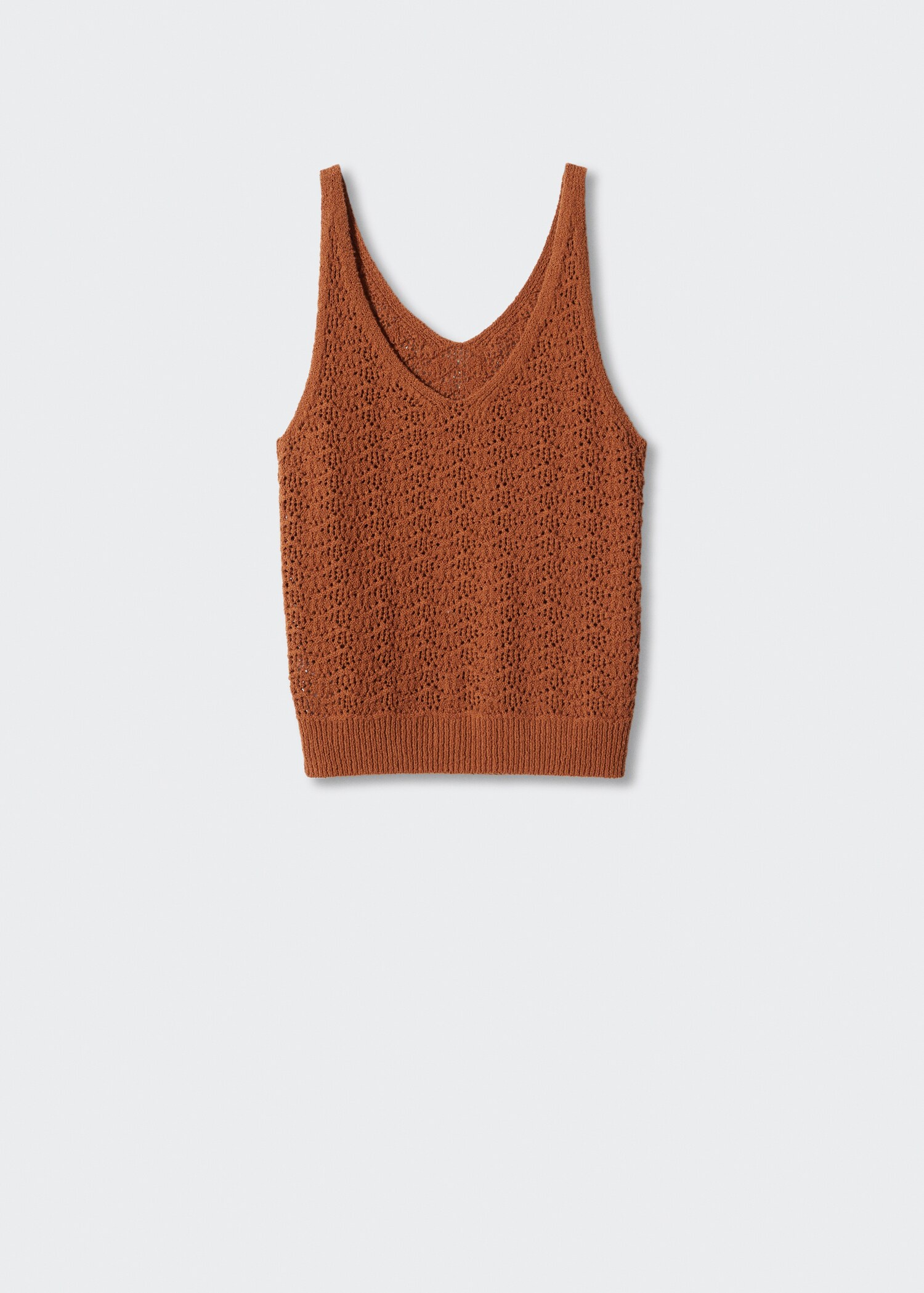 Openwork details knit top - Article without model