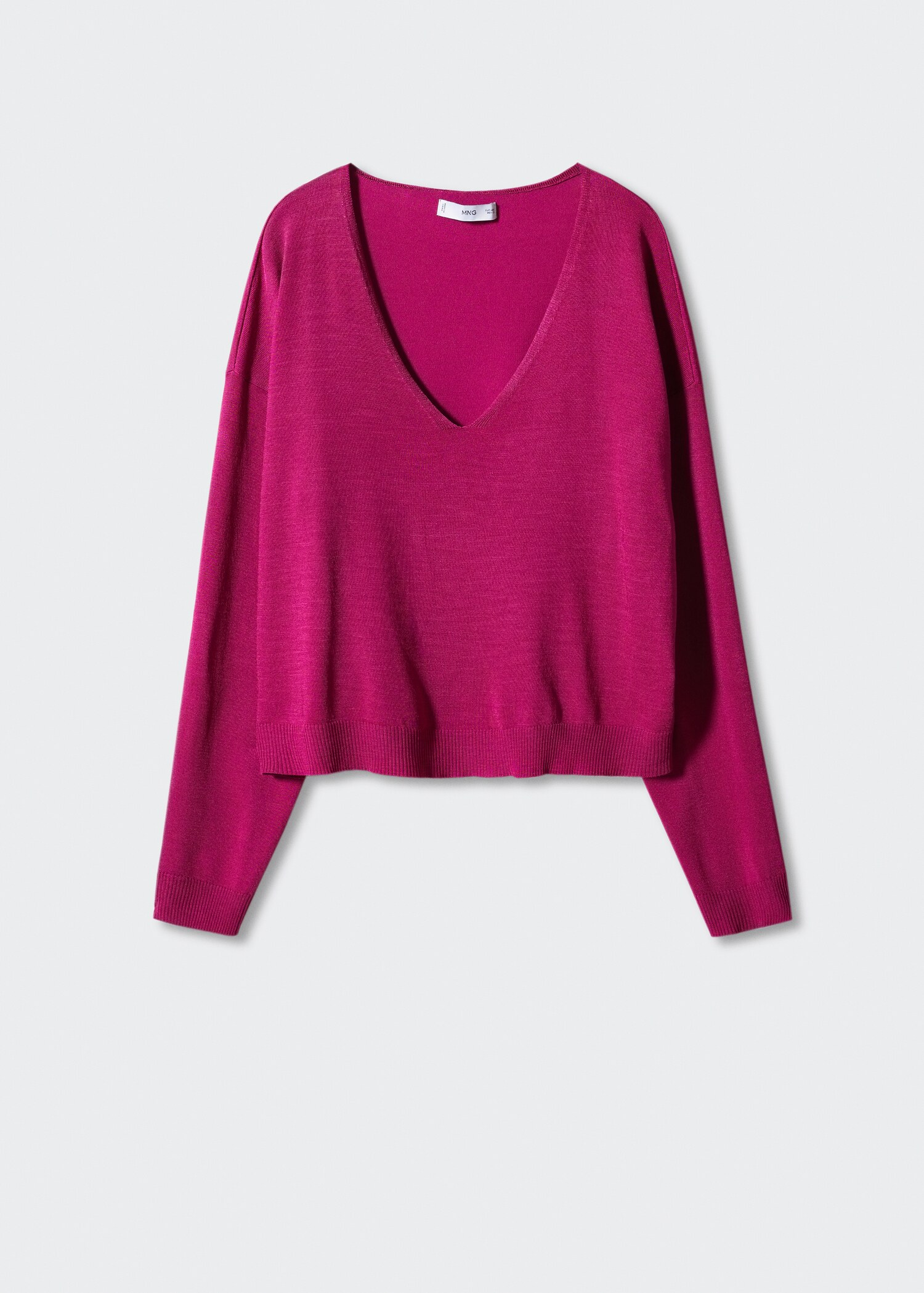 Jersey punto fino cuello pico - Artículo sin modelo