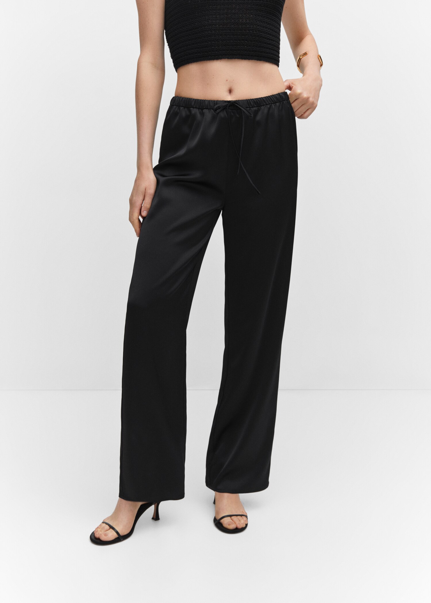 Satin palazzo pants - Medium plane