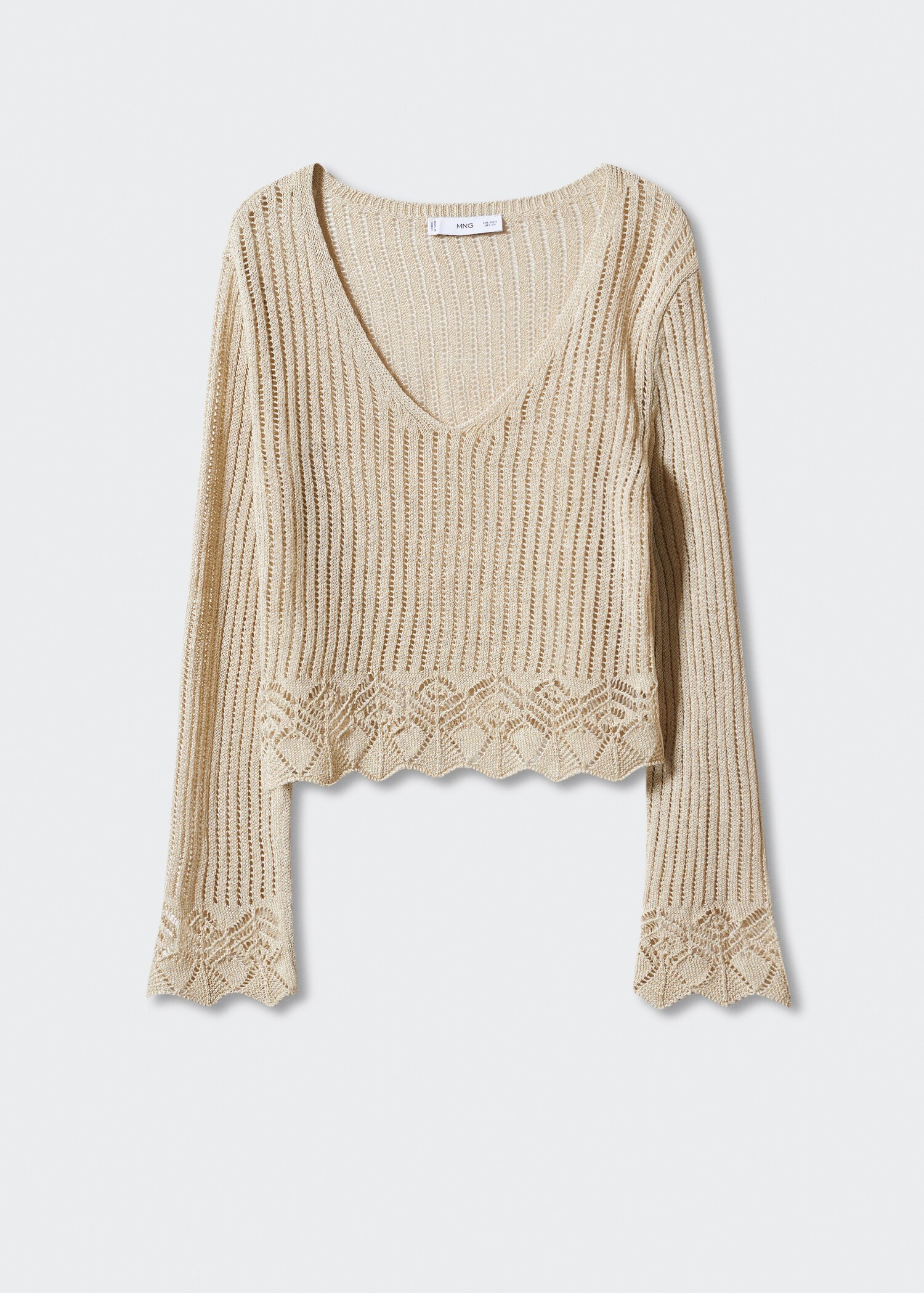 Pull-over détails ajourés - Article sans modèle