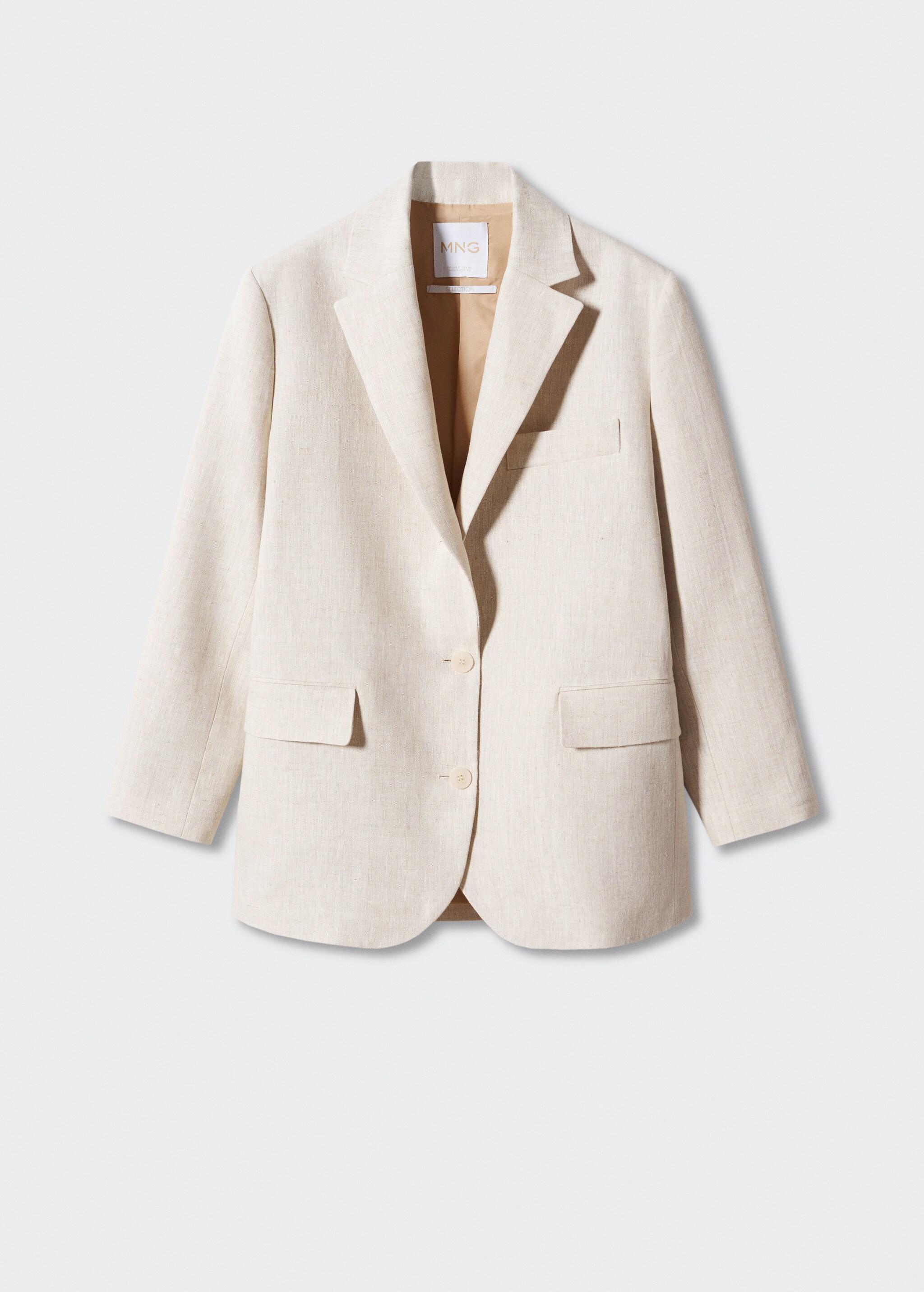 Linen oversized jacket  - Article without model