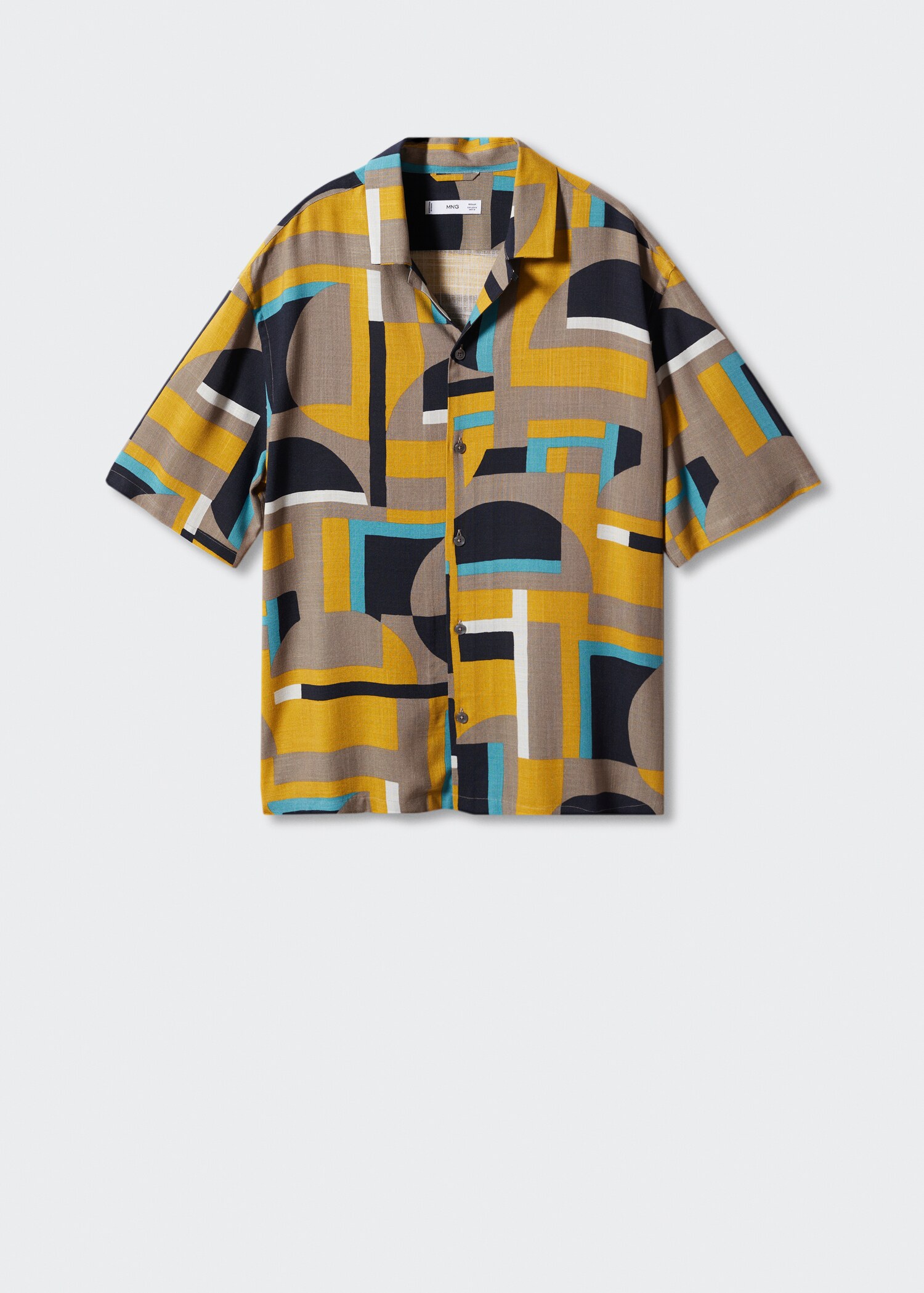 Regular Fit-Hemd mit geometrischem Muster - Artikel ohne Model