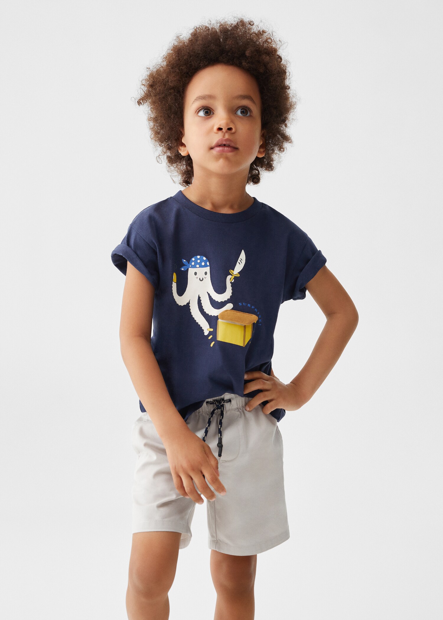Cotton Bermuda shorts - Medium plane