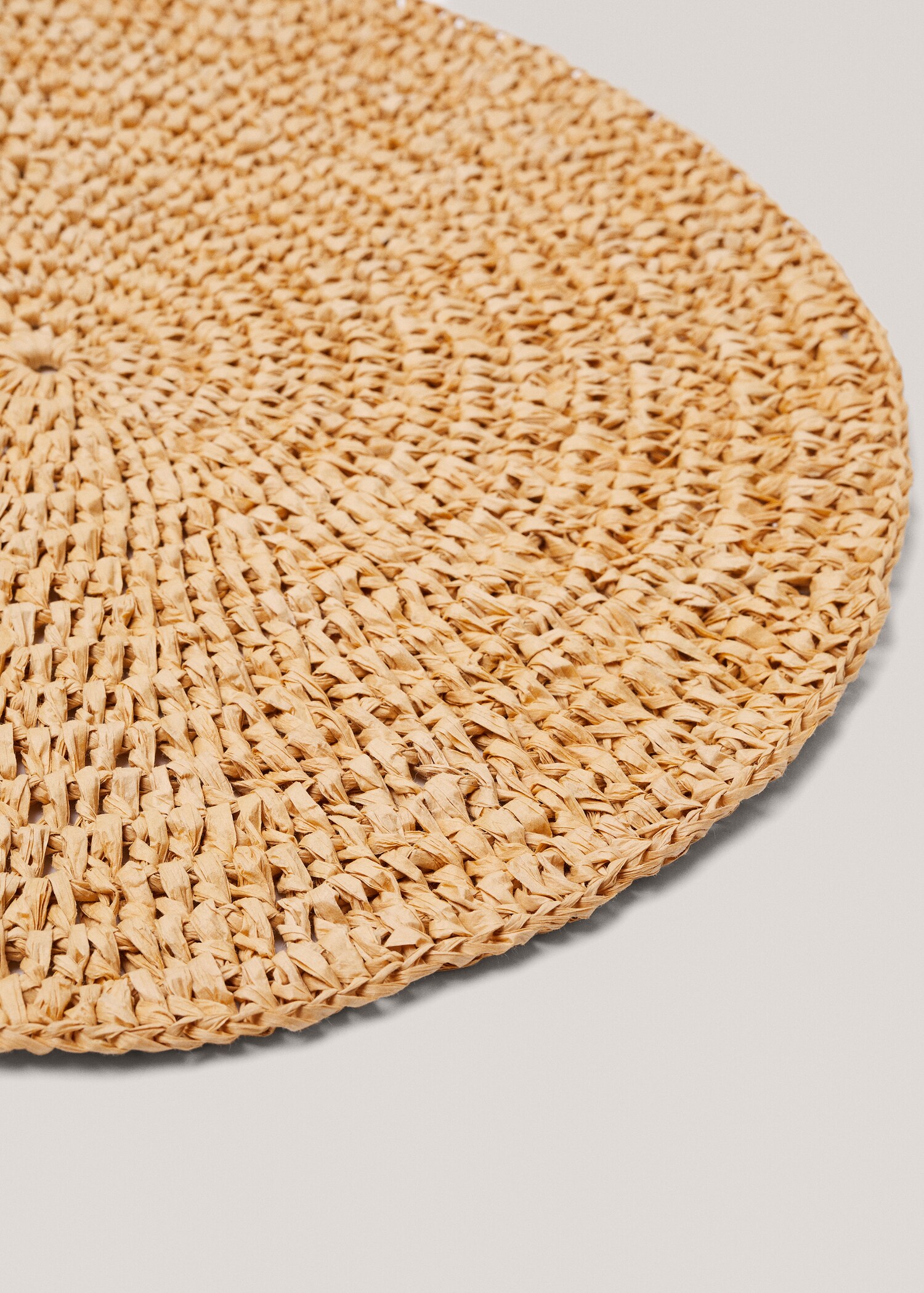 100% raffia round placemat - Details of the article 1