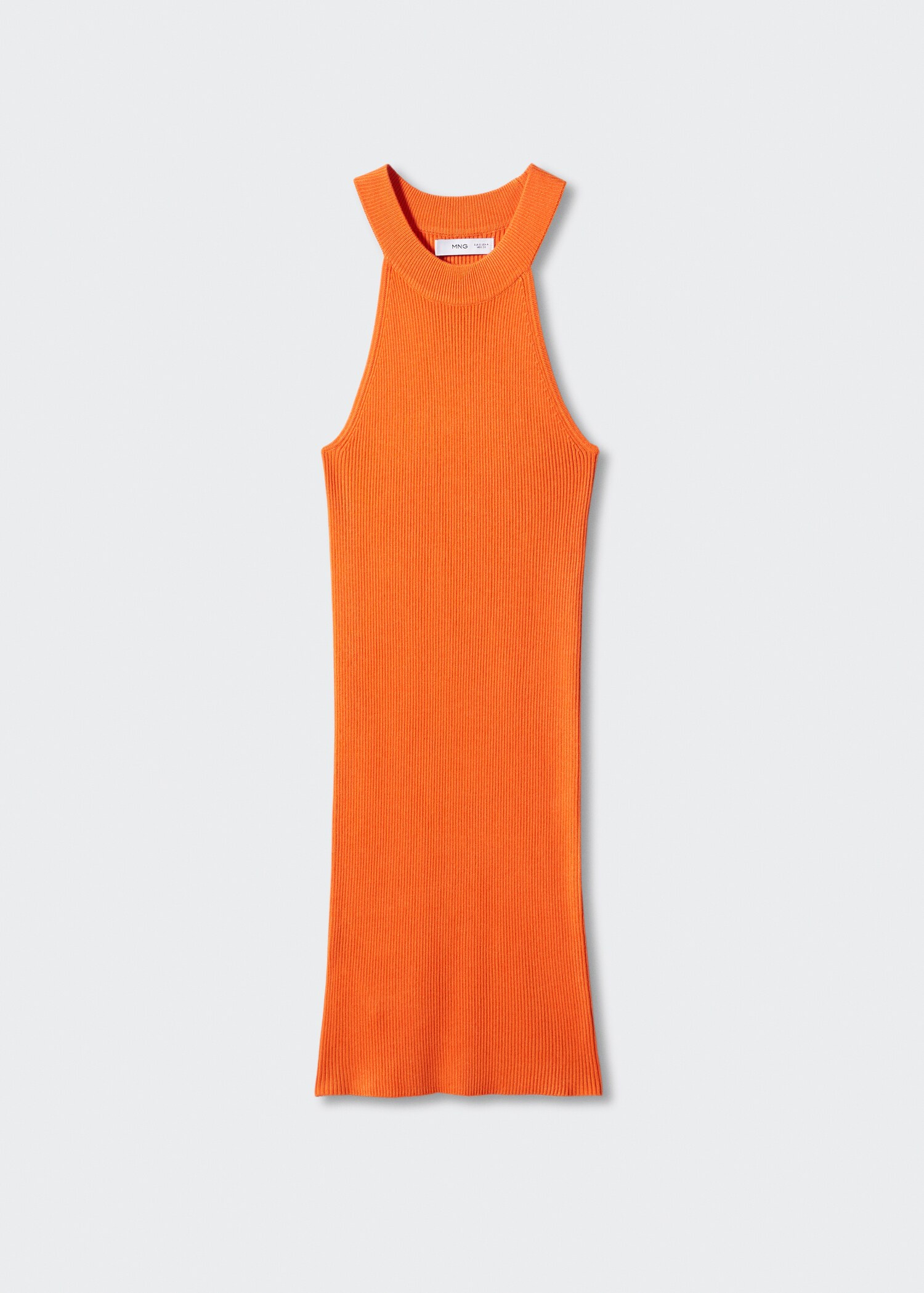 Halter-neck knitted dress - Article without model