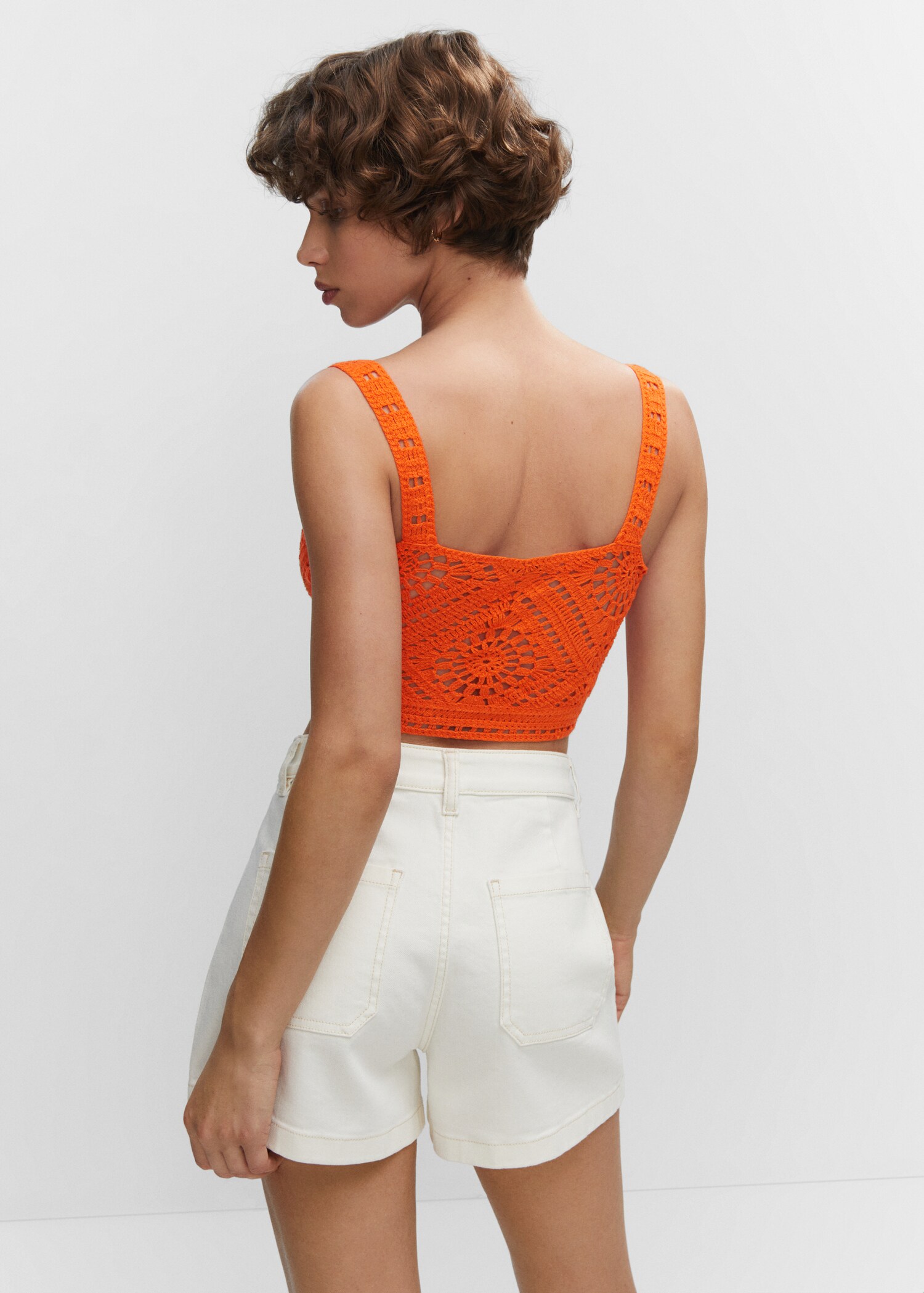 Top crop crochet - Reverso del artículo