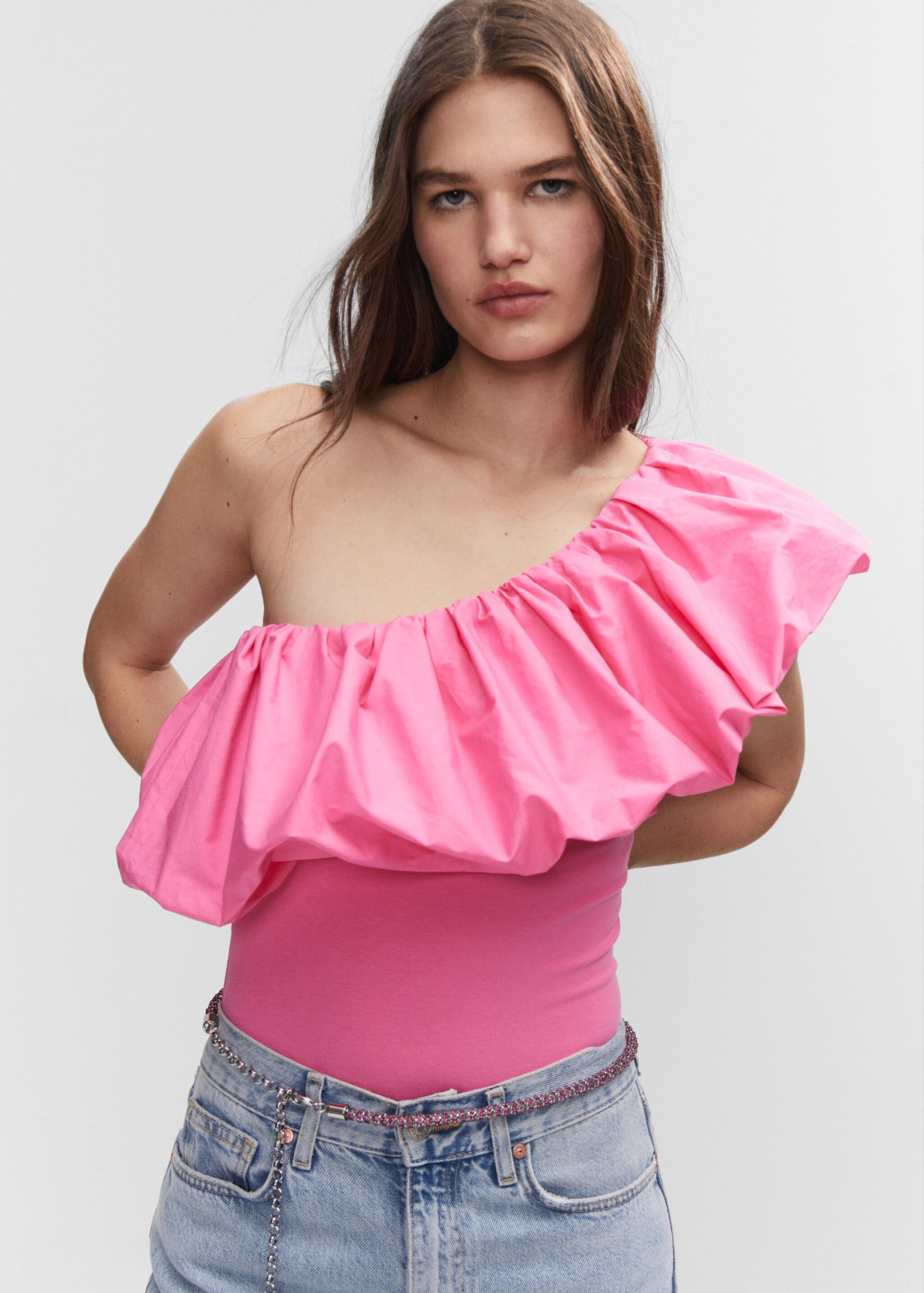 Ruffled cotton body - Details of the article 1