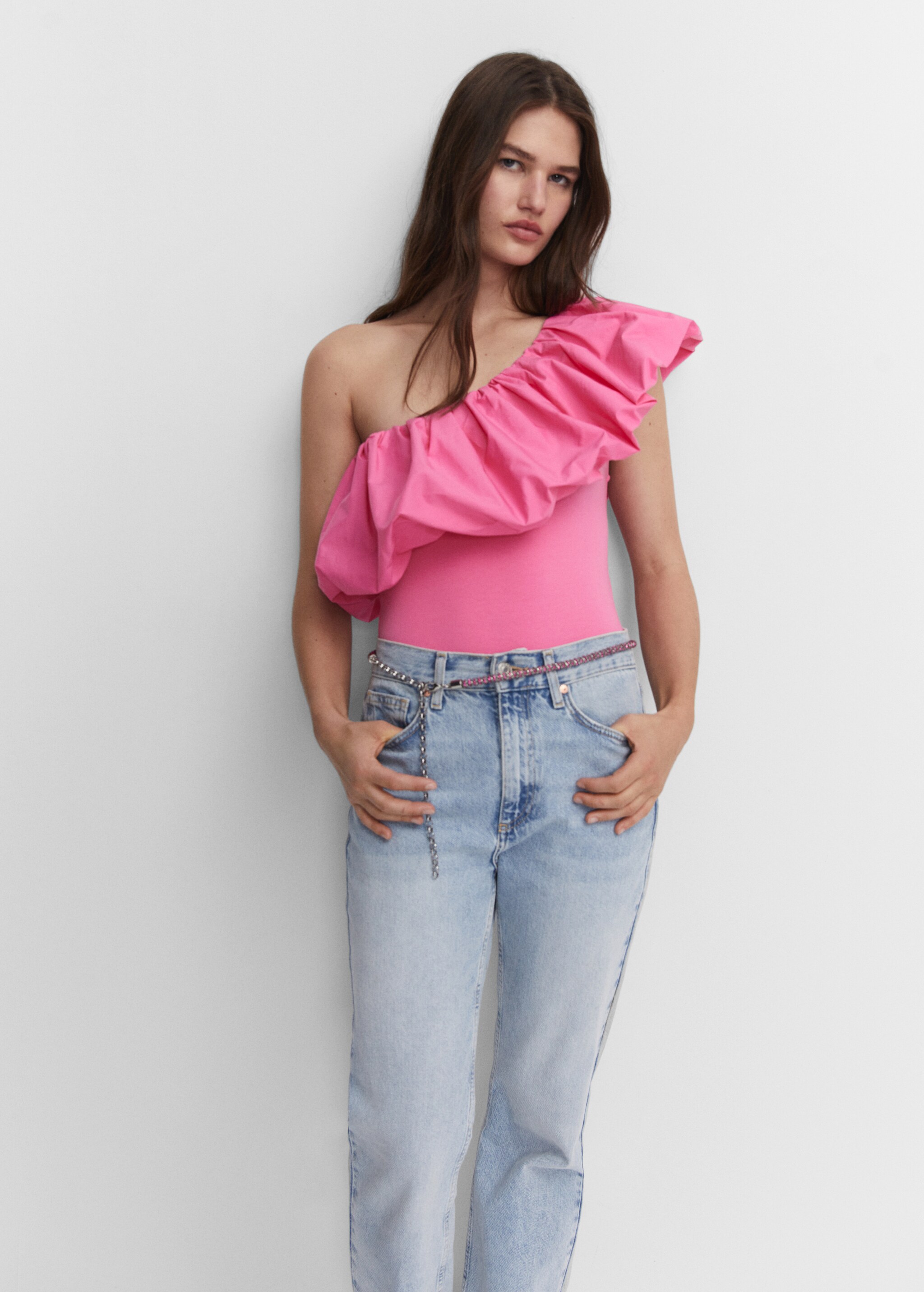 Ruffled cotton body - Details of the article 2
