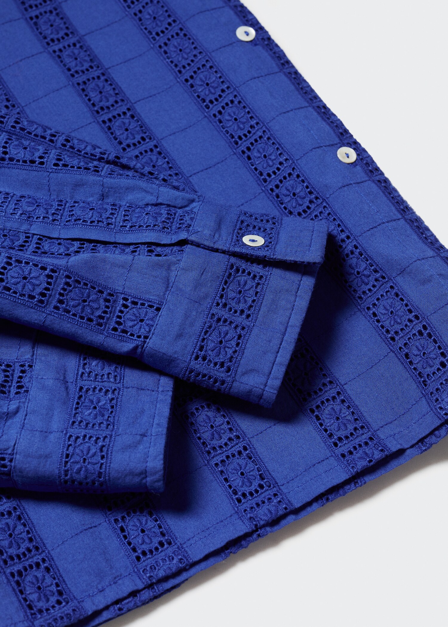 Embroidered cotton shirt - Details of the article 8