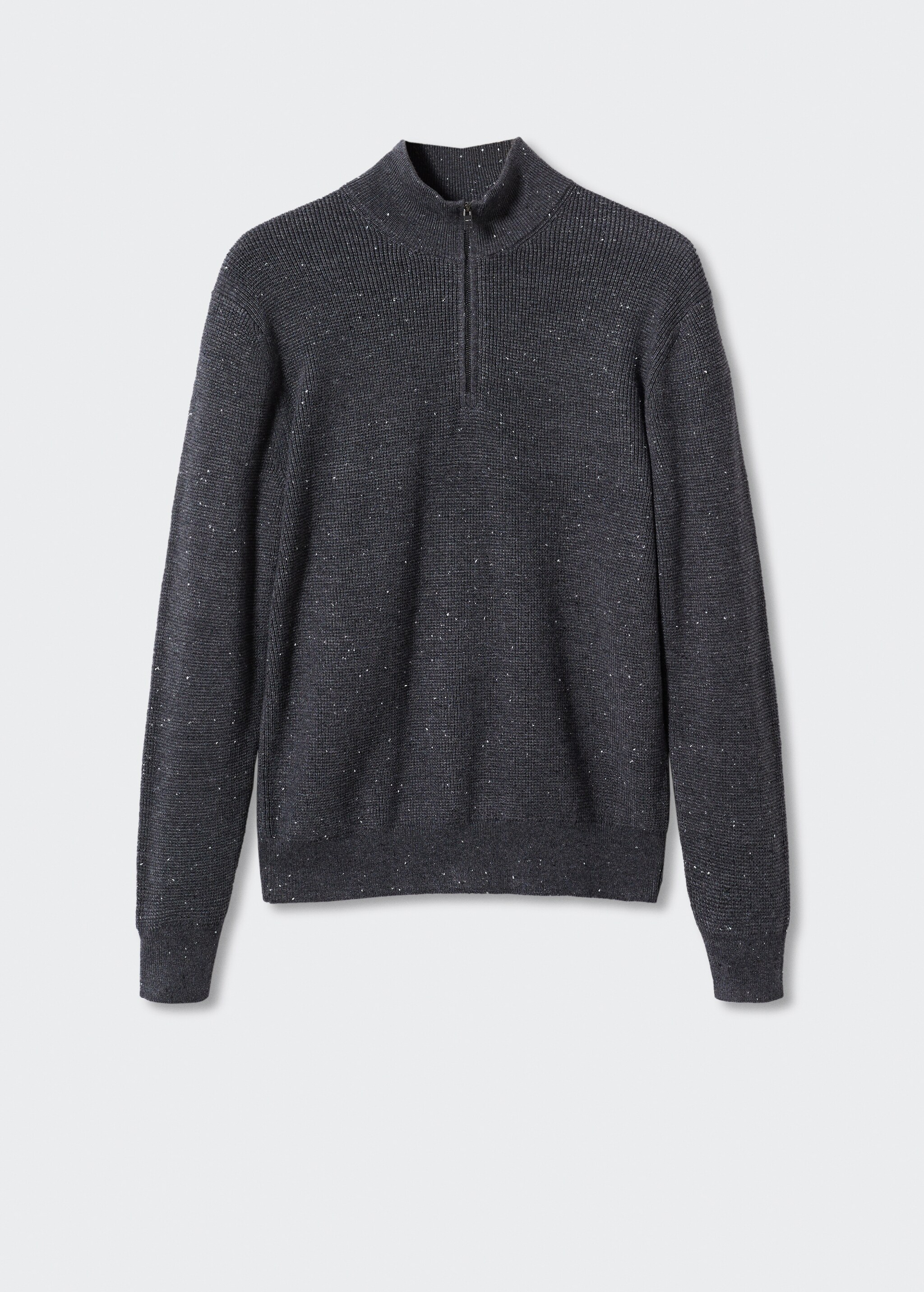 Wool zip neck jumper - Article without model