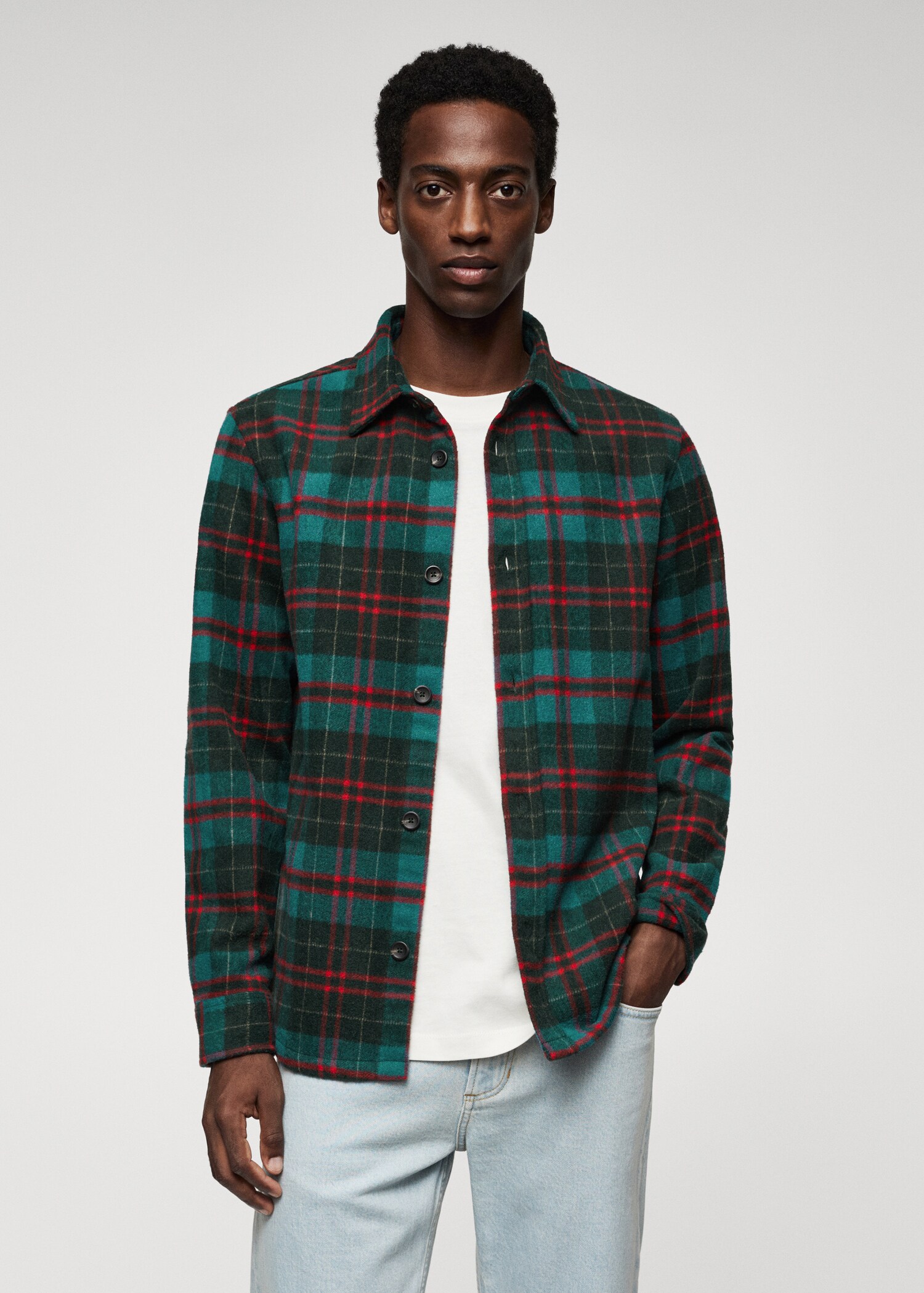 Chemise flanelle à carreaux - Plan moyen