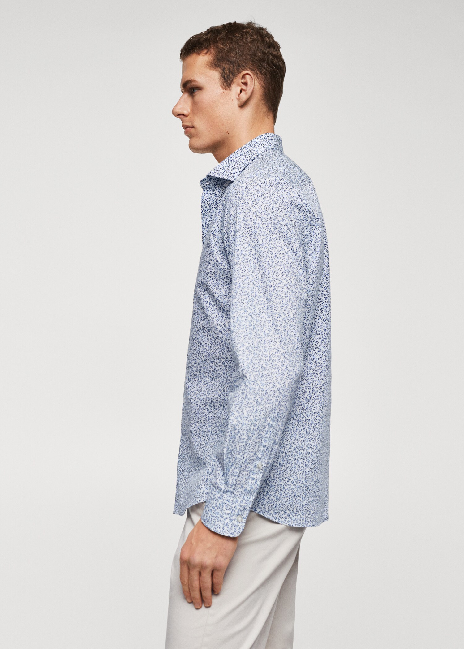 Chemise slim-fit imprimée coton - Détail de l'article 6