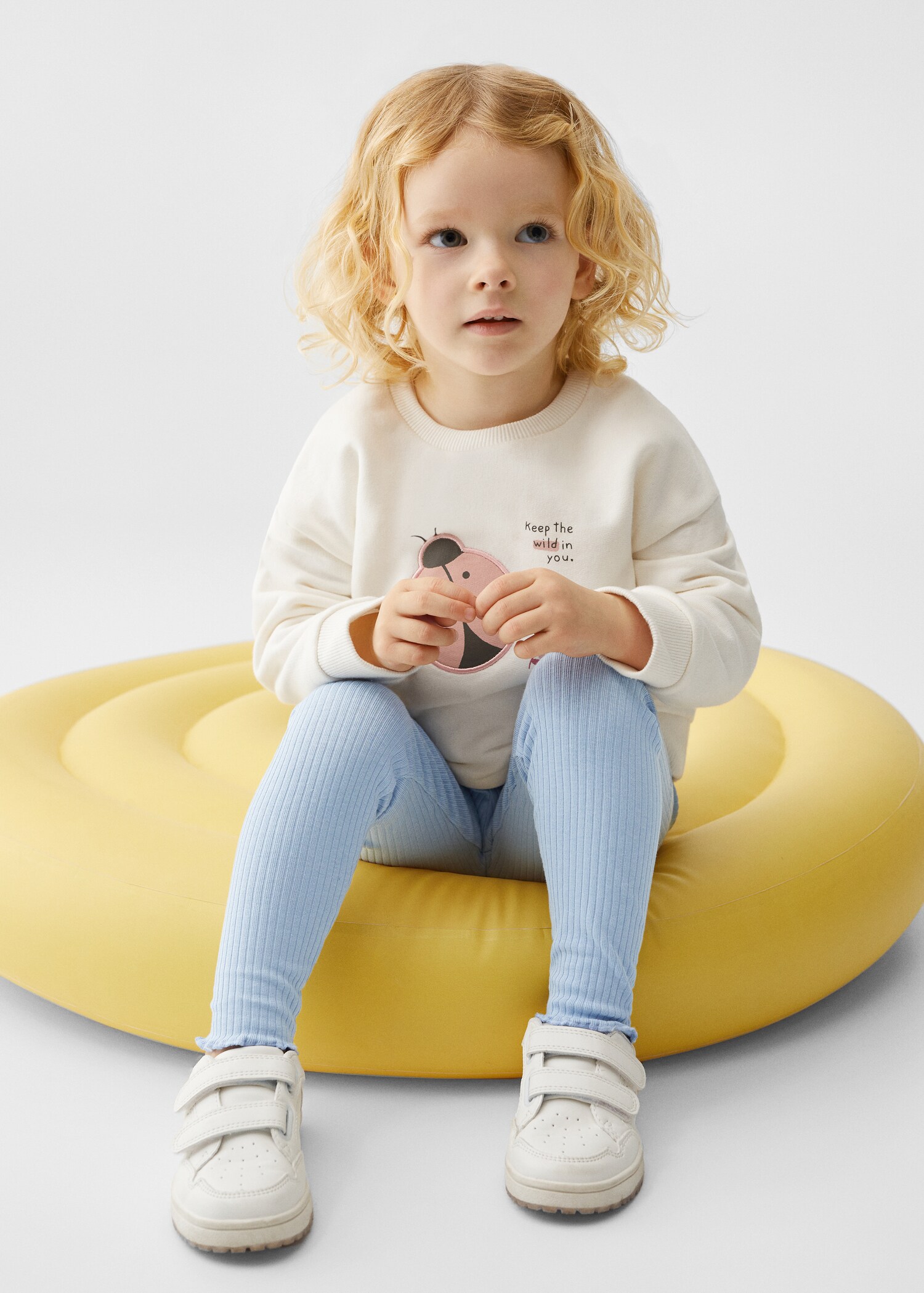 Leggings mit Rippmuster - Mittlere Ansicht