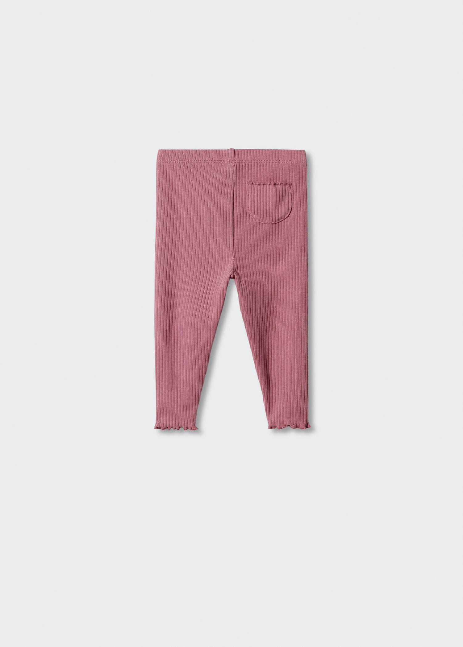 Ribbed leggings - Reverse of the article