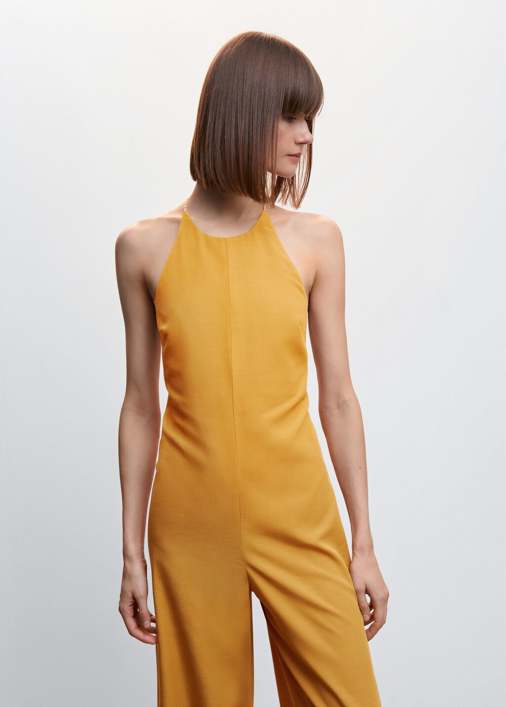 Mango yellow jumpsuit shop