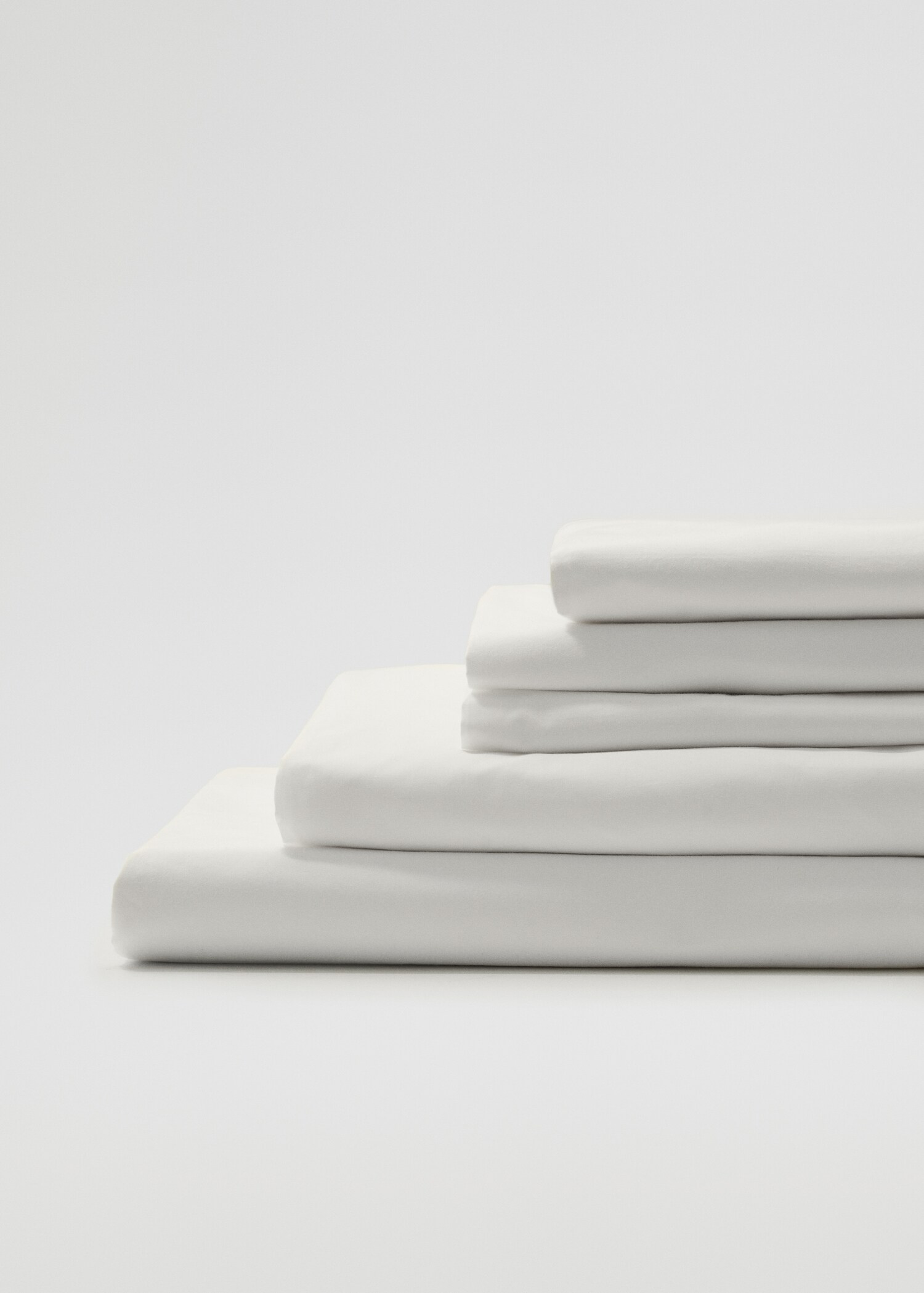 Percale cotton fitted sheet (300 threads) 140x200x30cm - Details of the article 3