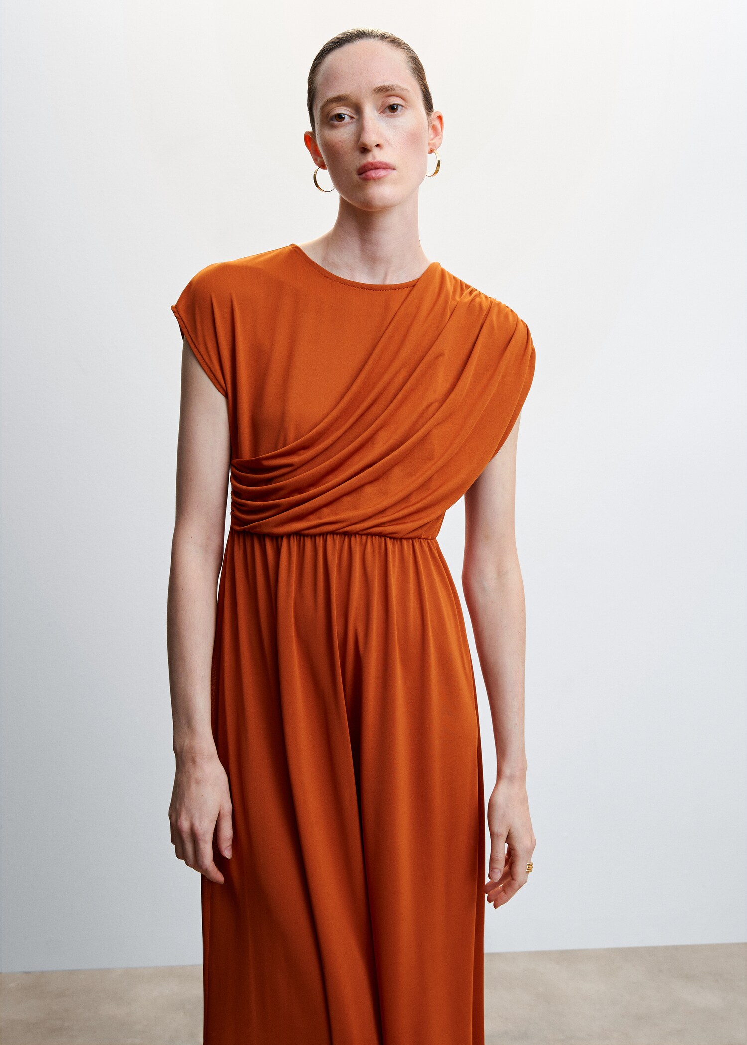 Draped detail dress - Medium plane