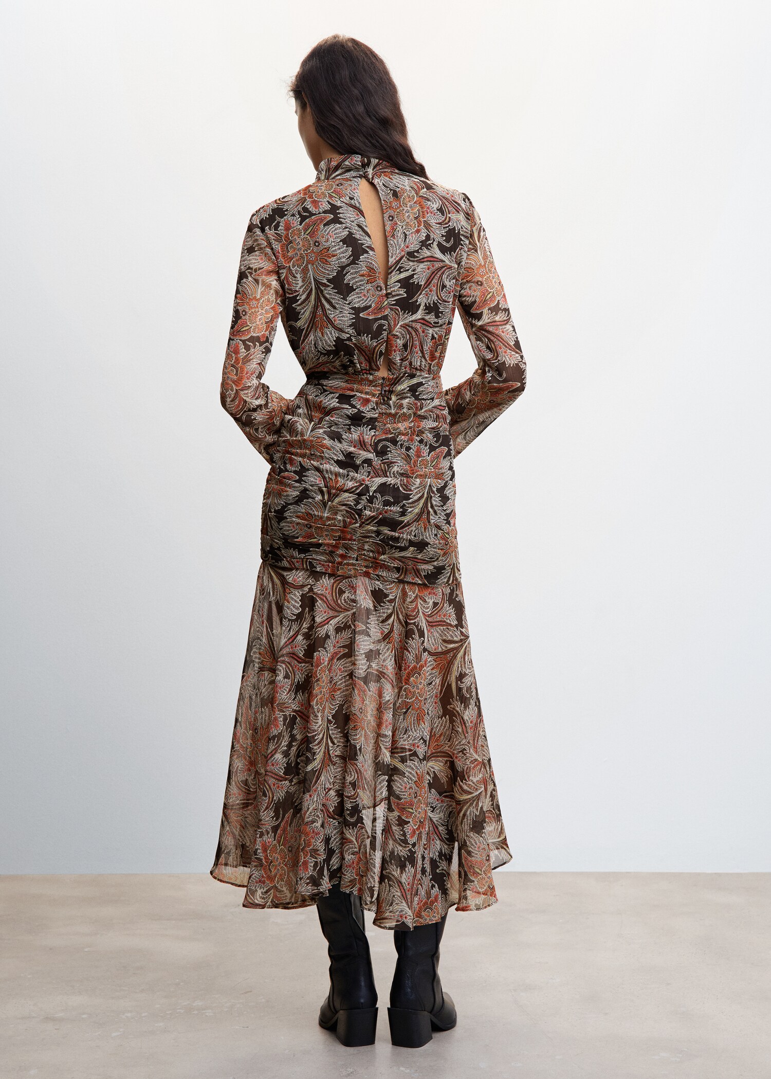 Paisley print dress - Reverse of the article