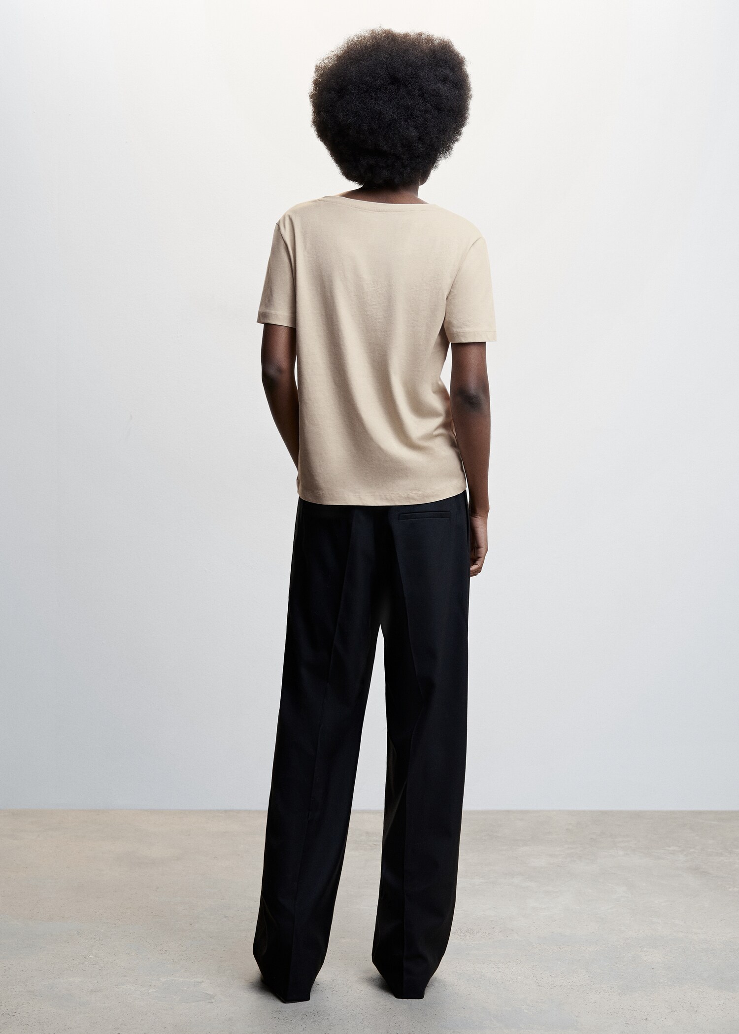 Essential cotton-blend T-shirt - Reverse of the article