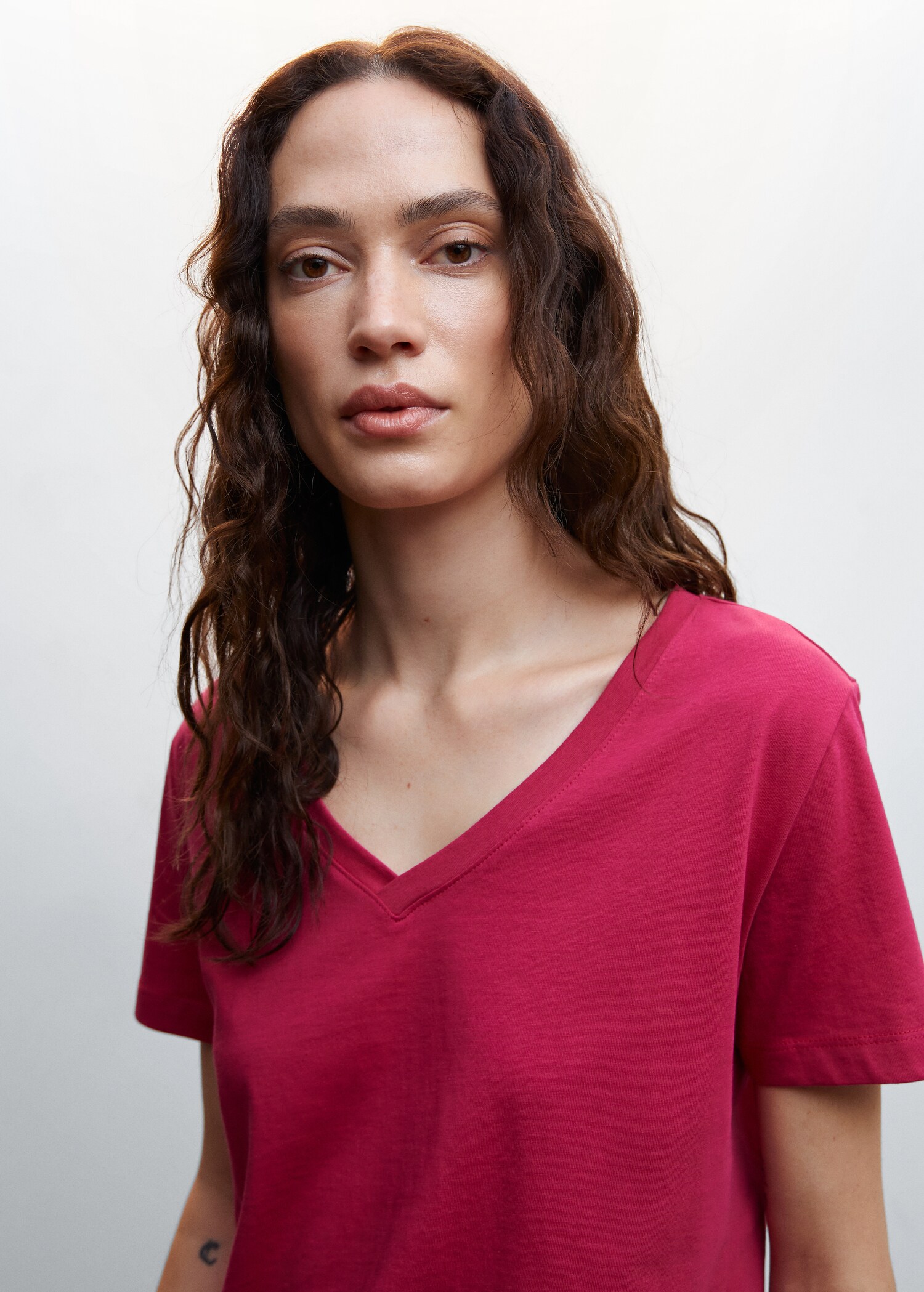 Essential cotton-blend T-shirt - Details of the article 1