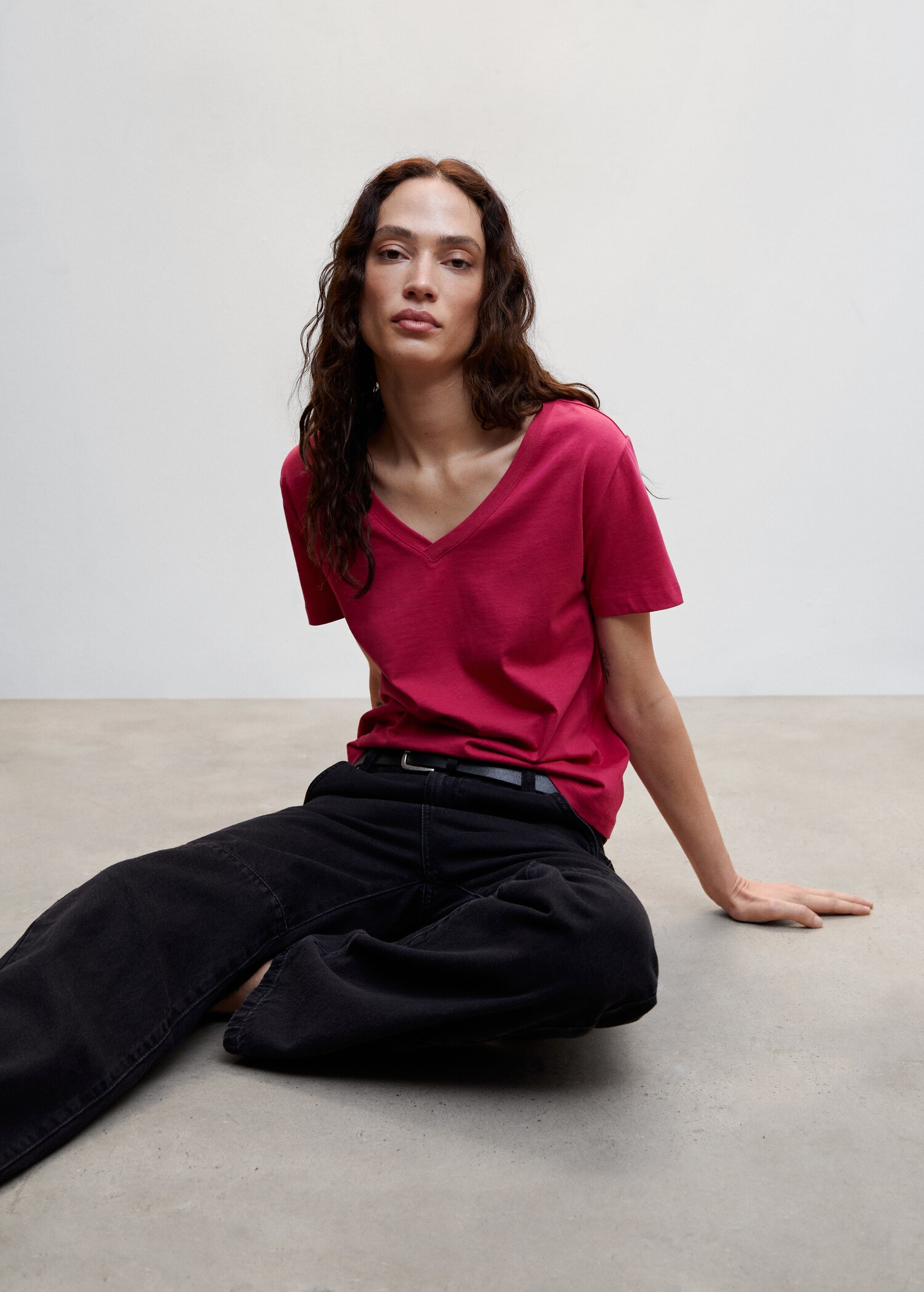 Essential cotton-blend T-shirt - Details of the article 2