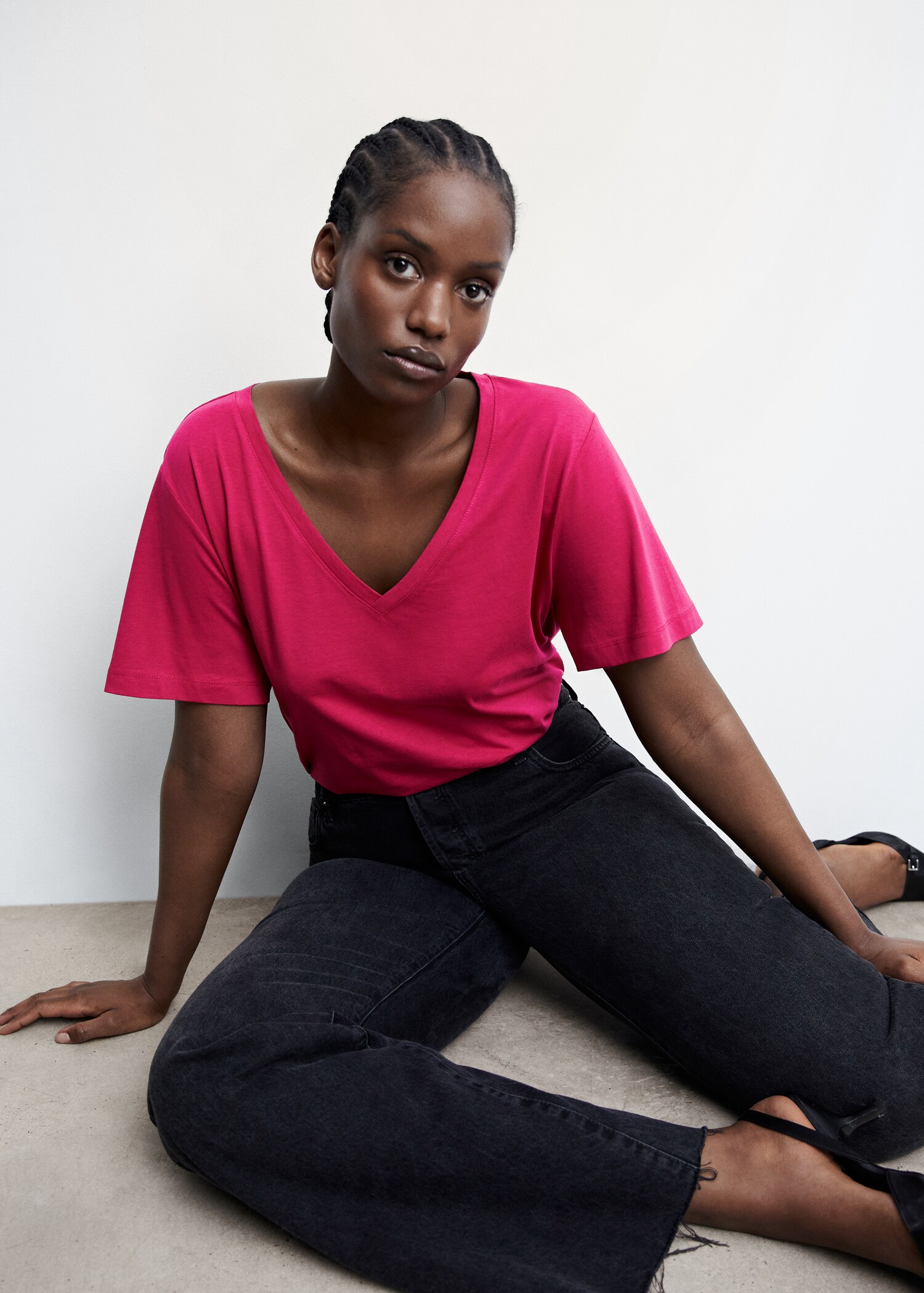 Essential cotton-blend T-shirt - Details of the article 5