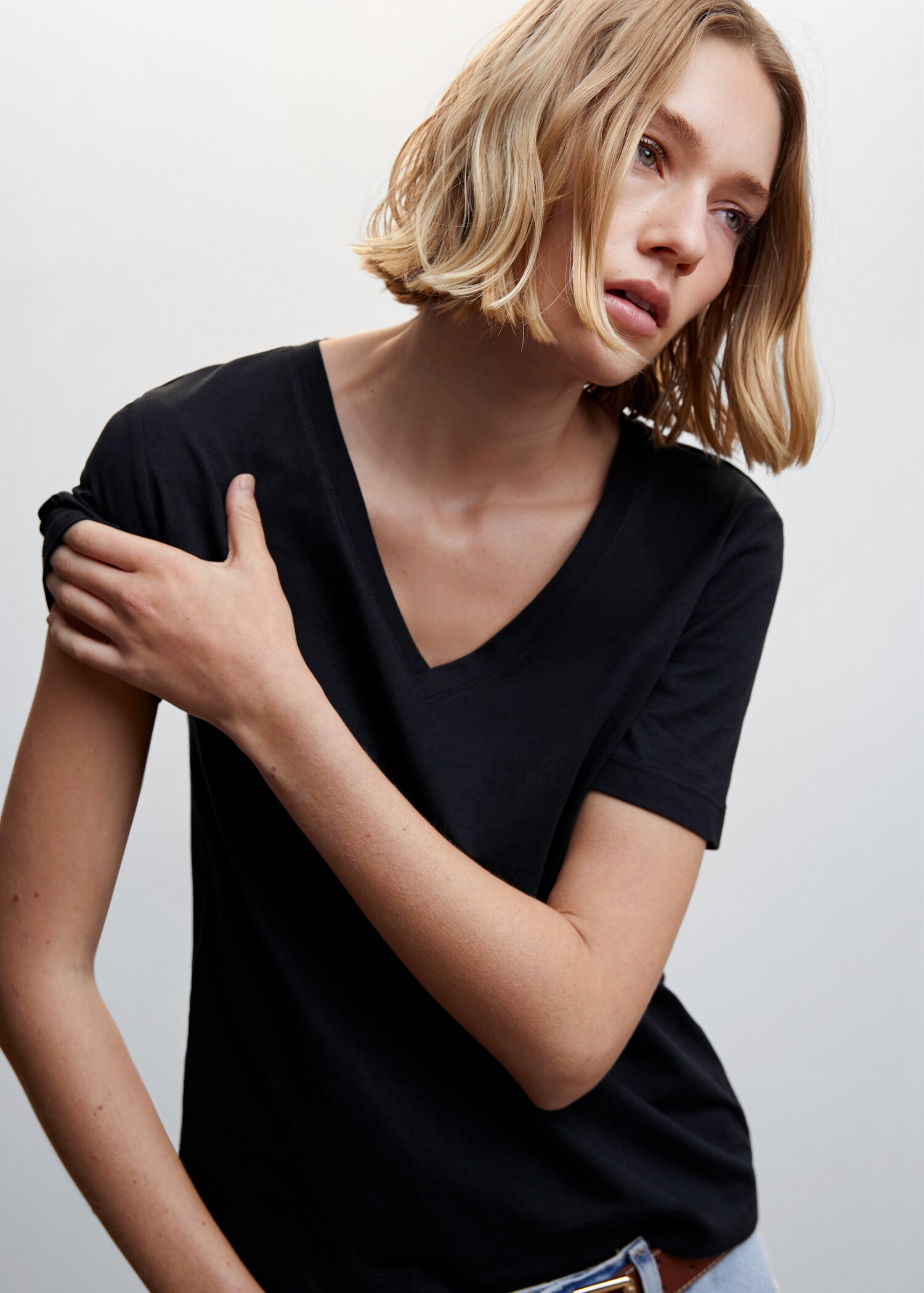 Essential cotton-blend T-shirt - Details of the article 1