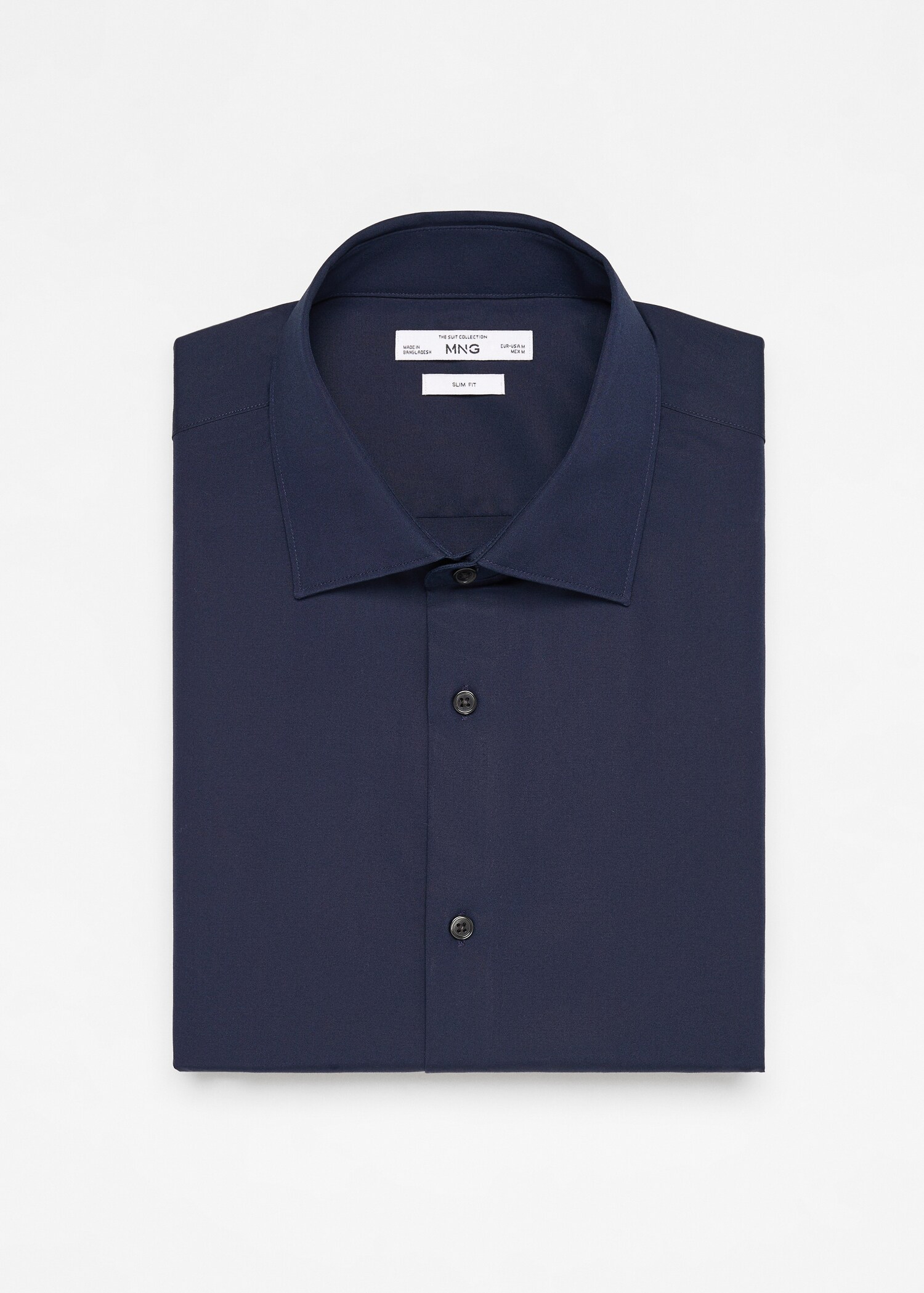 Slim fit cotton suit shirt - Details of the article 0