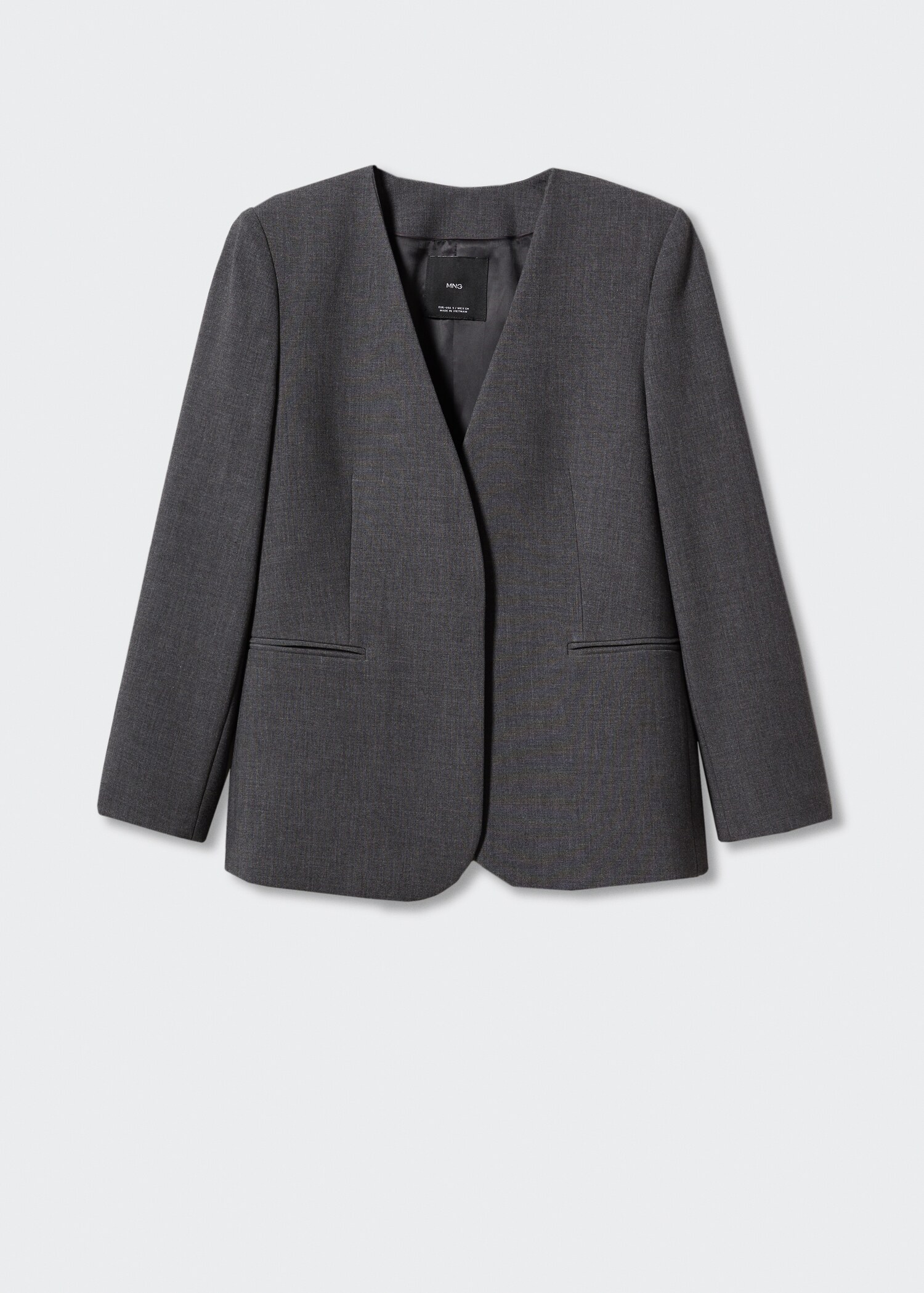 Collarless suit blazer - Article without model