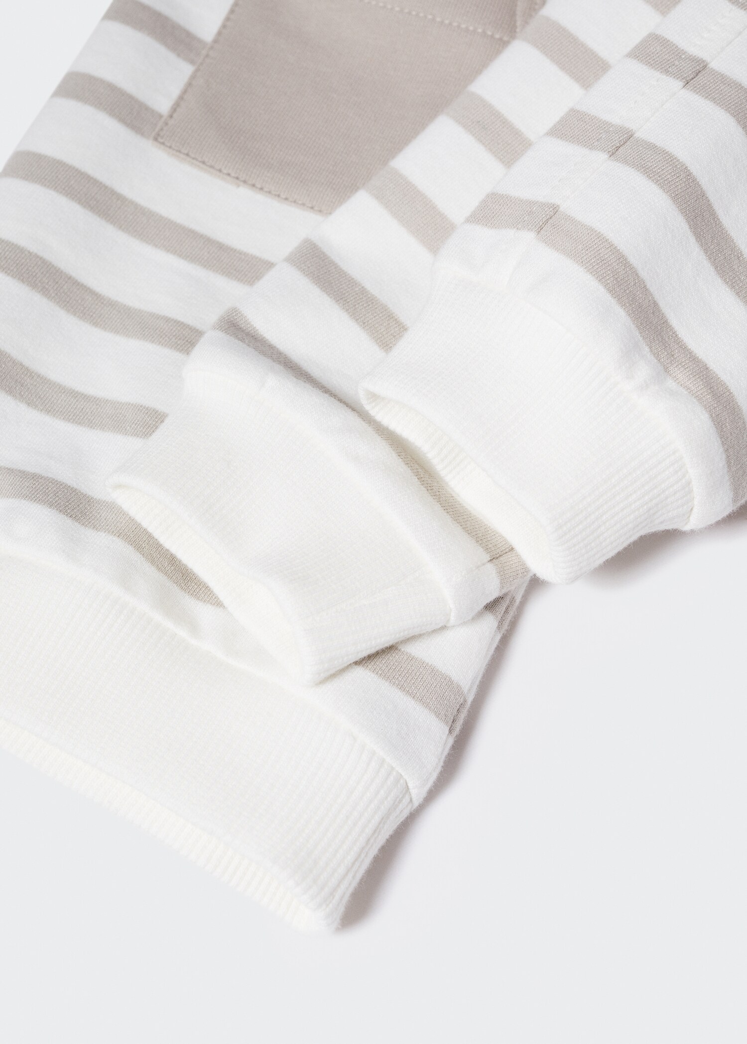 Striped cotton-blend sweatshirt - Details of the article 0