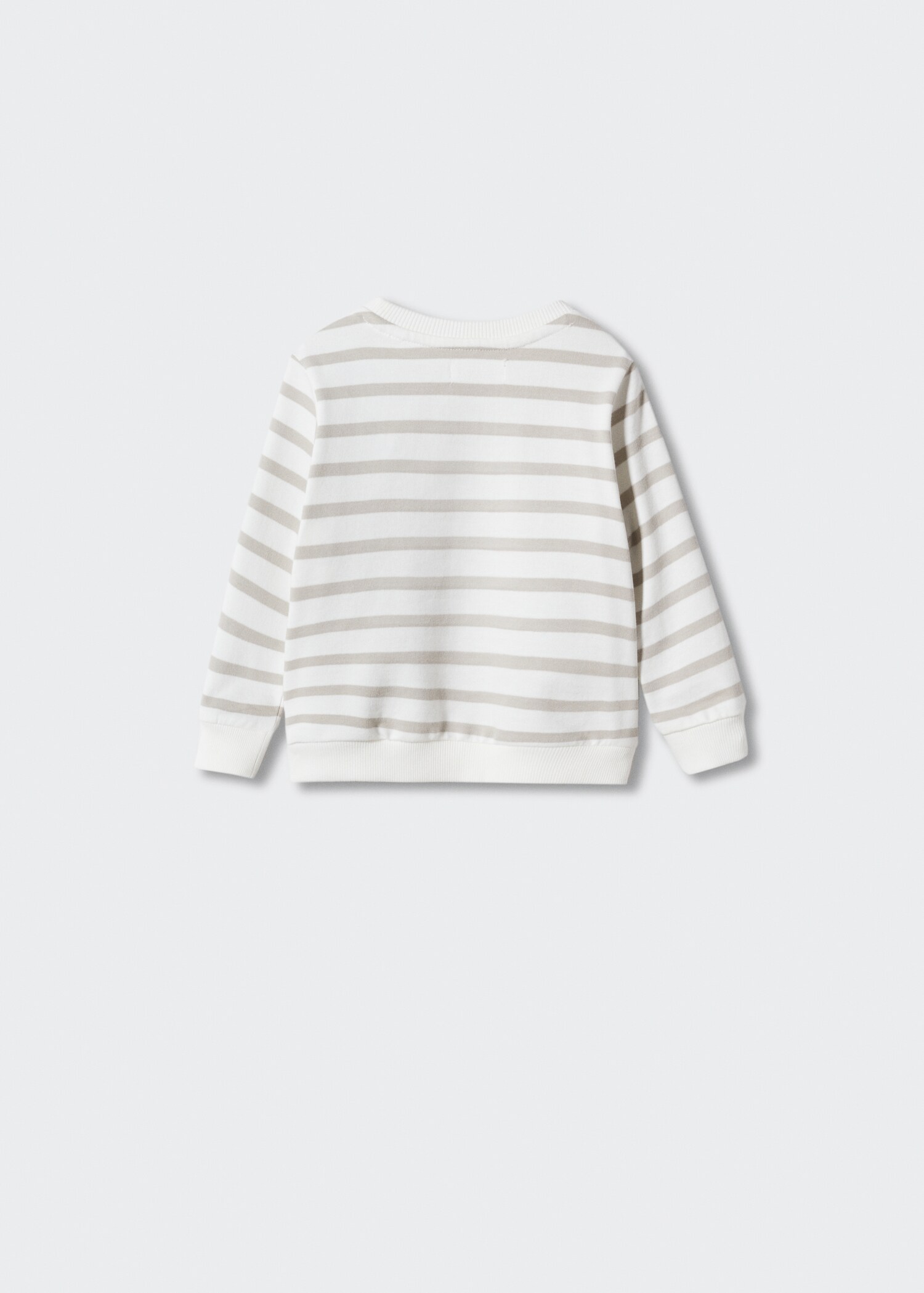 Striped cotton-blend sweatshirt - Reverse of the article