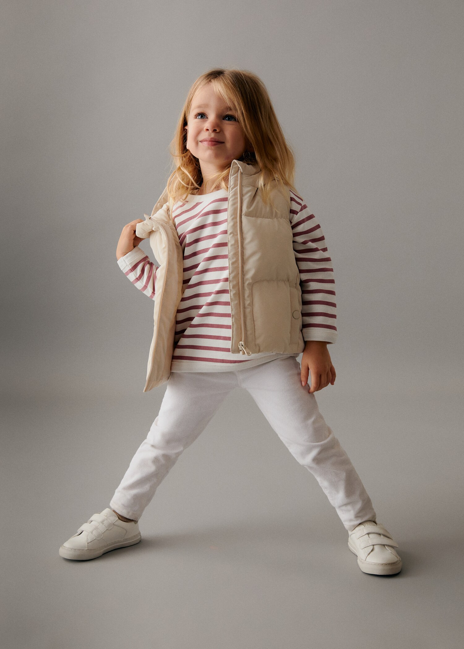 Striped cotton-blend sweatshirt - Medium plane