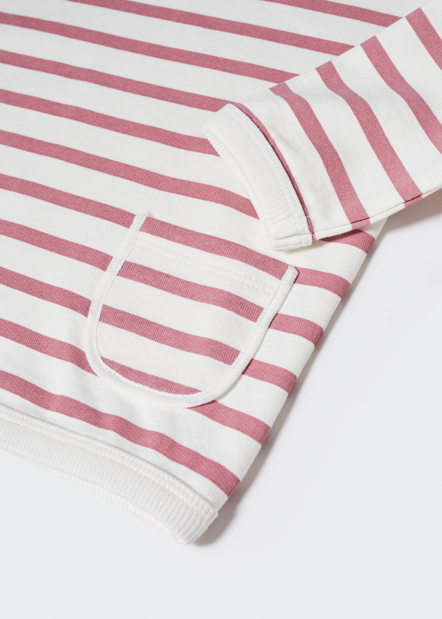 Striped cotton-blend sweatshirt - Details of the article 0